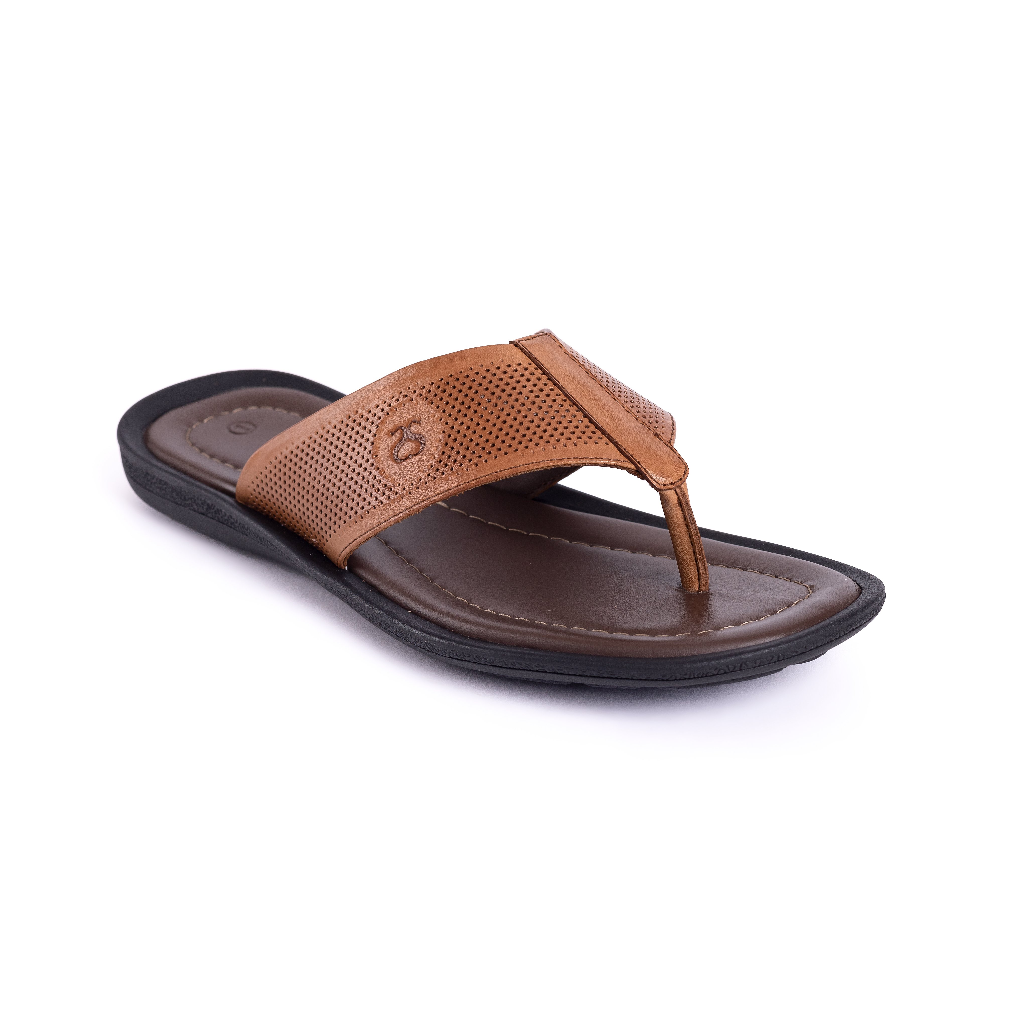 SANDALIAS HOMBRE CARUSSO CUERO CAMEL J1004 HABANO - 2