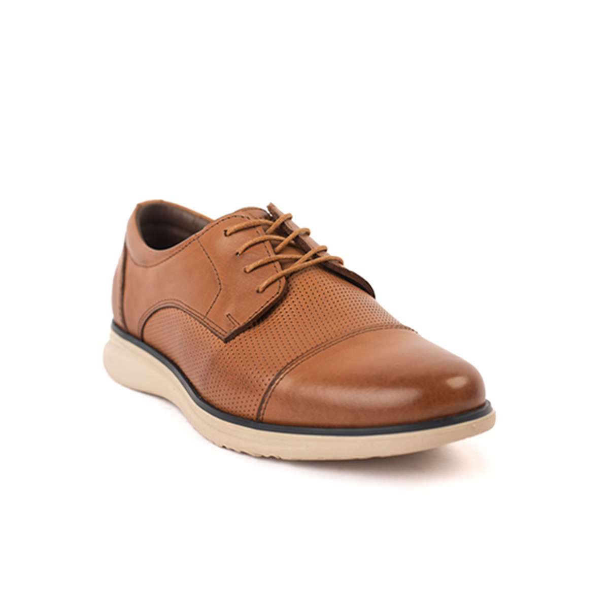 ZAPATOS CASUALES HOMBRE CARUSSO CUERO CAMEL O1038 HABANO - 2