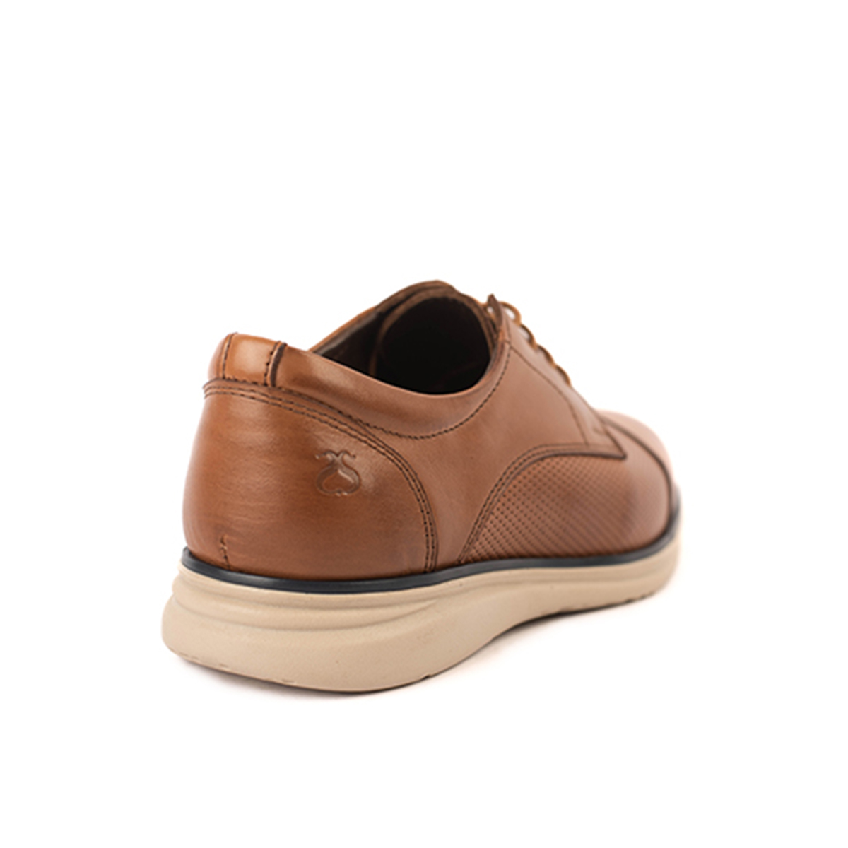 ZAPATOS CASUALES HOMBRE CARUSSO CUERO CAMEL O1038 HABANO - 3