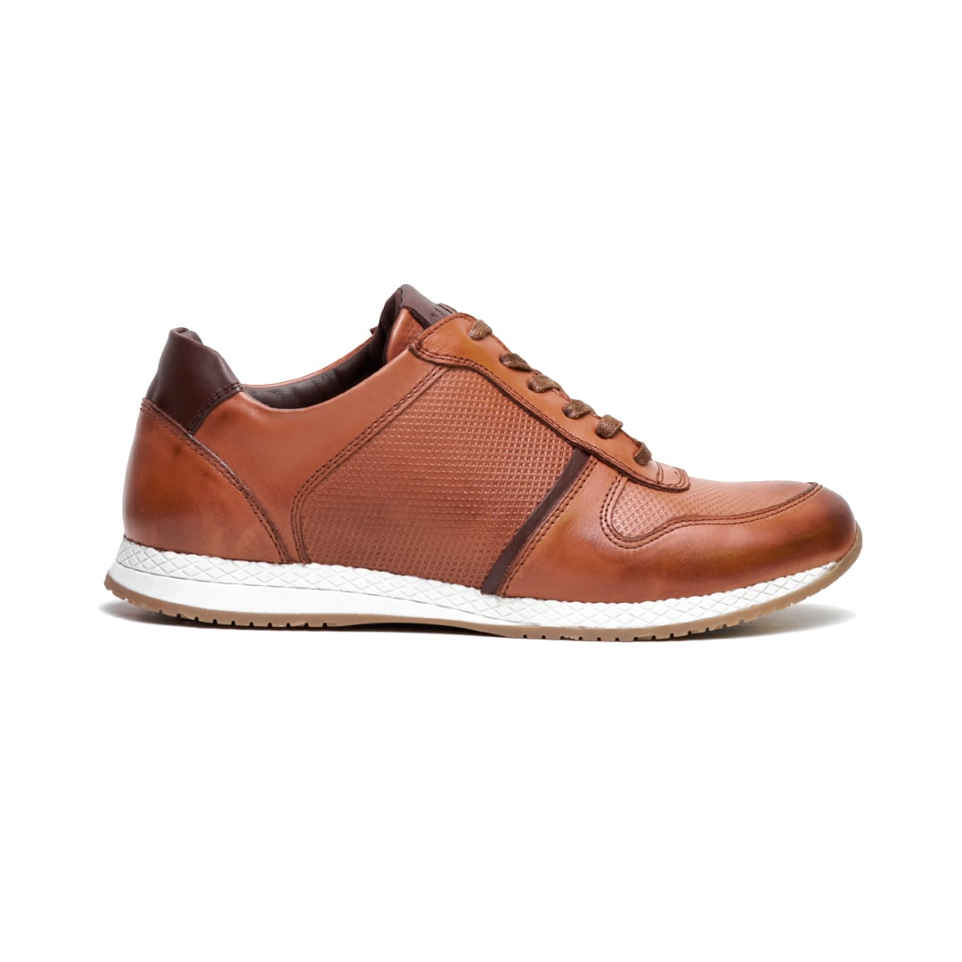 ZAPATOS CASUALES HOMBRE CARUSSO CUERO CAMEL URBANO S1005 HABANO - 1