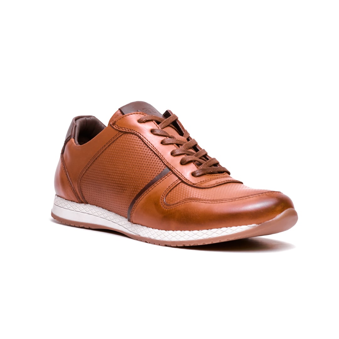 ZAPATOS CASUALES HOMBRE CARUSSO CUERO CAMEL URBANO S1005 HABANO - 2