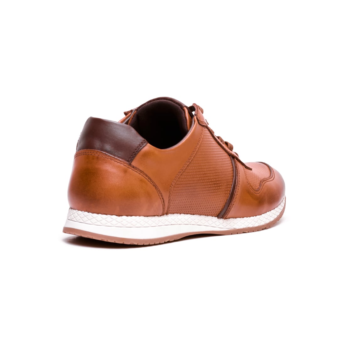ZAPATOS CASUALES HOMBRE CARUSSO CUERO CAMEL URBANO S1005 HABANO - 3