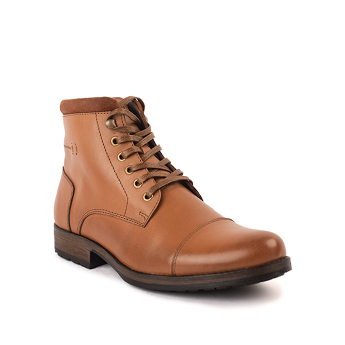 BOTINES HOMBRE CARUSSO CUERO CAMEL BOTI T2029 HABANO - 2