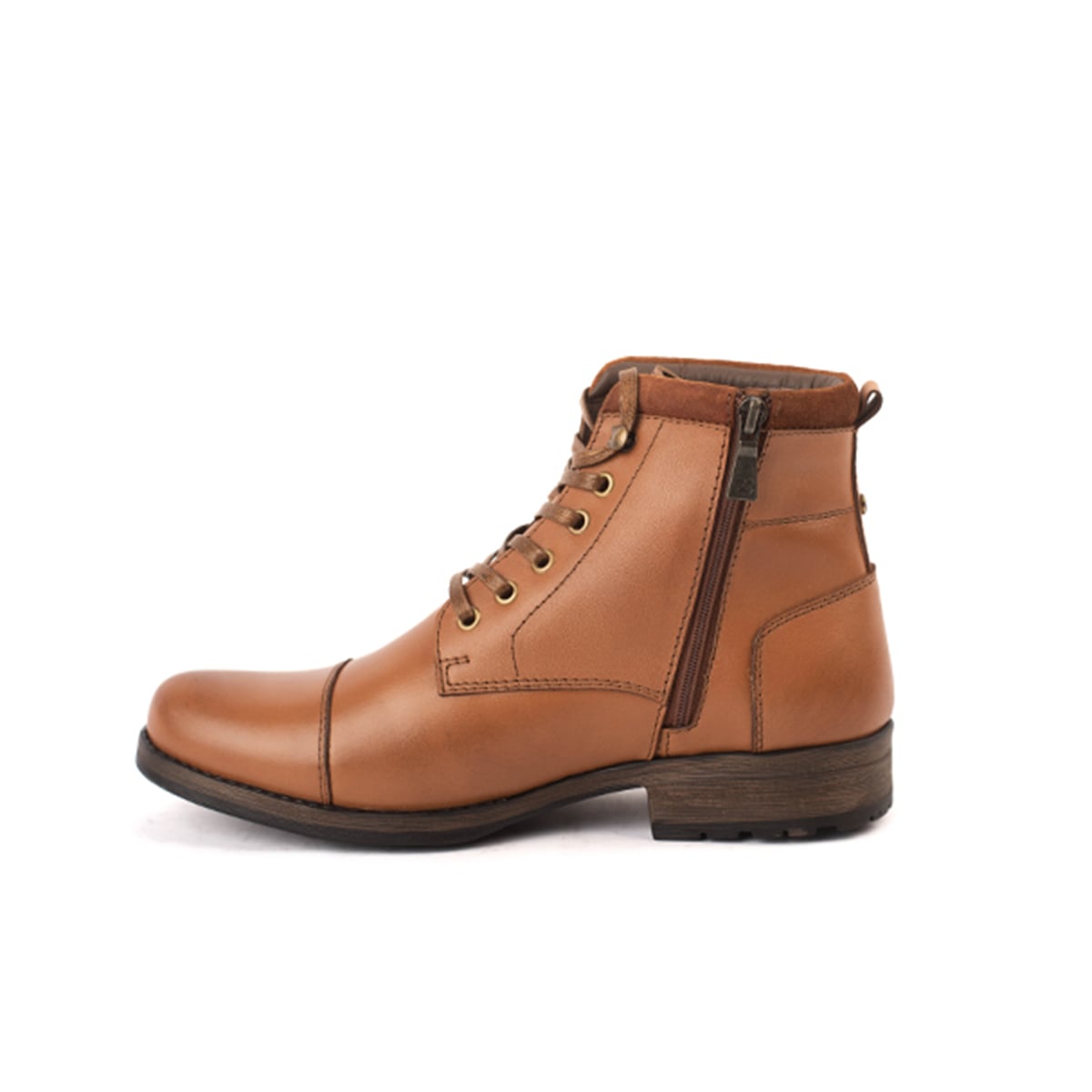 BOTINES HOMBRE CARUSSO CUERO CAMEL BOTI T2029 HABANO - 3