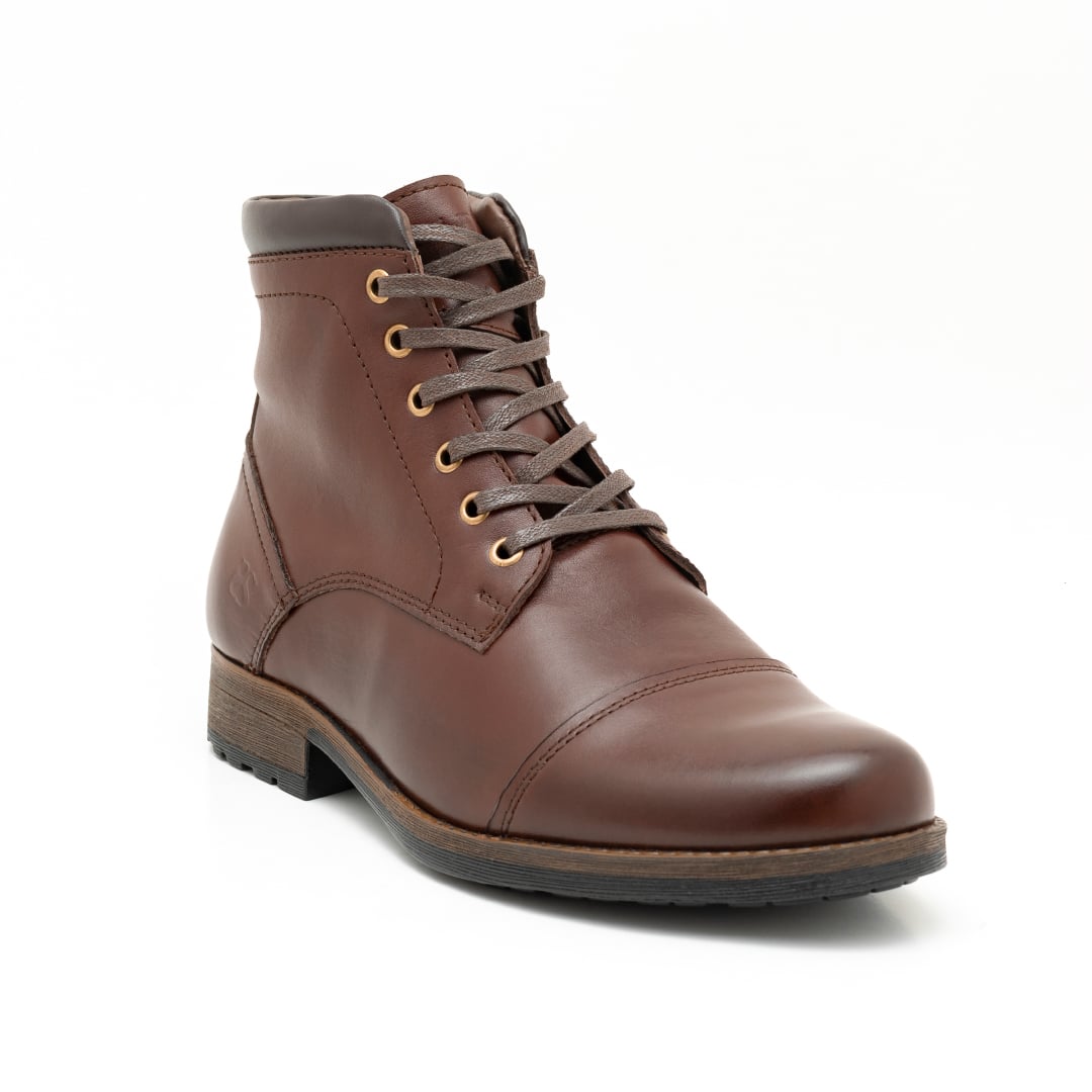 BOTINES HOMBRE CARUSSO CUERO CHOCOLATE T2006 AFRICANO - 2