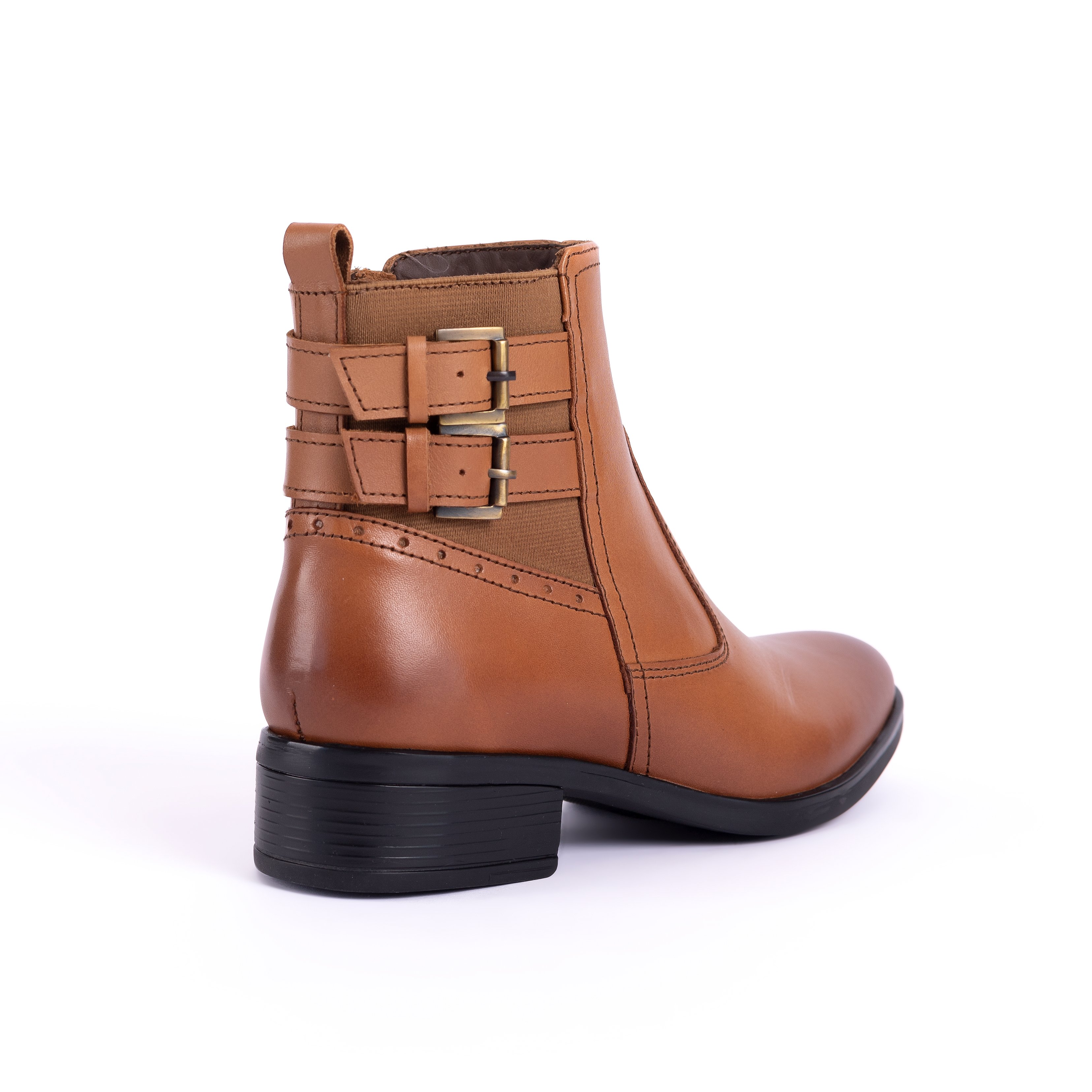 BOTINES MUJER CARUSSO CAMEL B3168 HABANO - 3