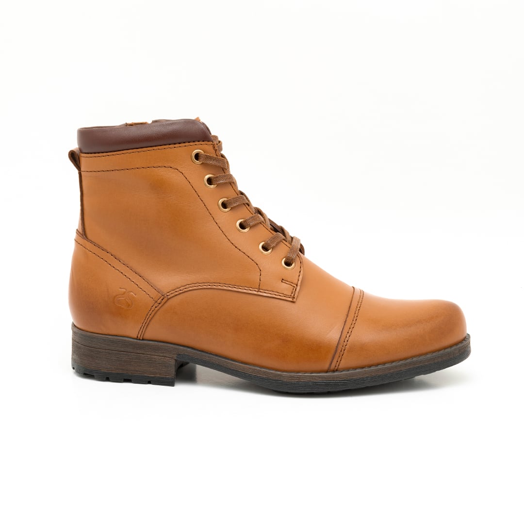 BOTINES HOMBRE CARUSSO CAMEL T2006 HABANO - 1