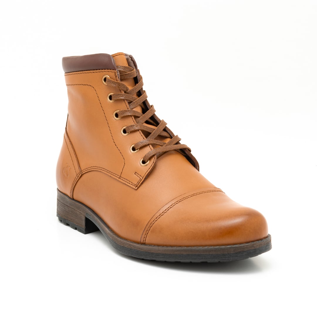 BOTINES HOMBRE CARUSSO CAMEL T2006 HABANO - 2