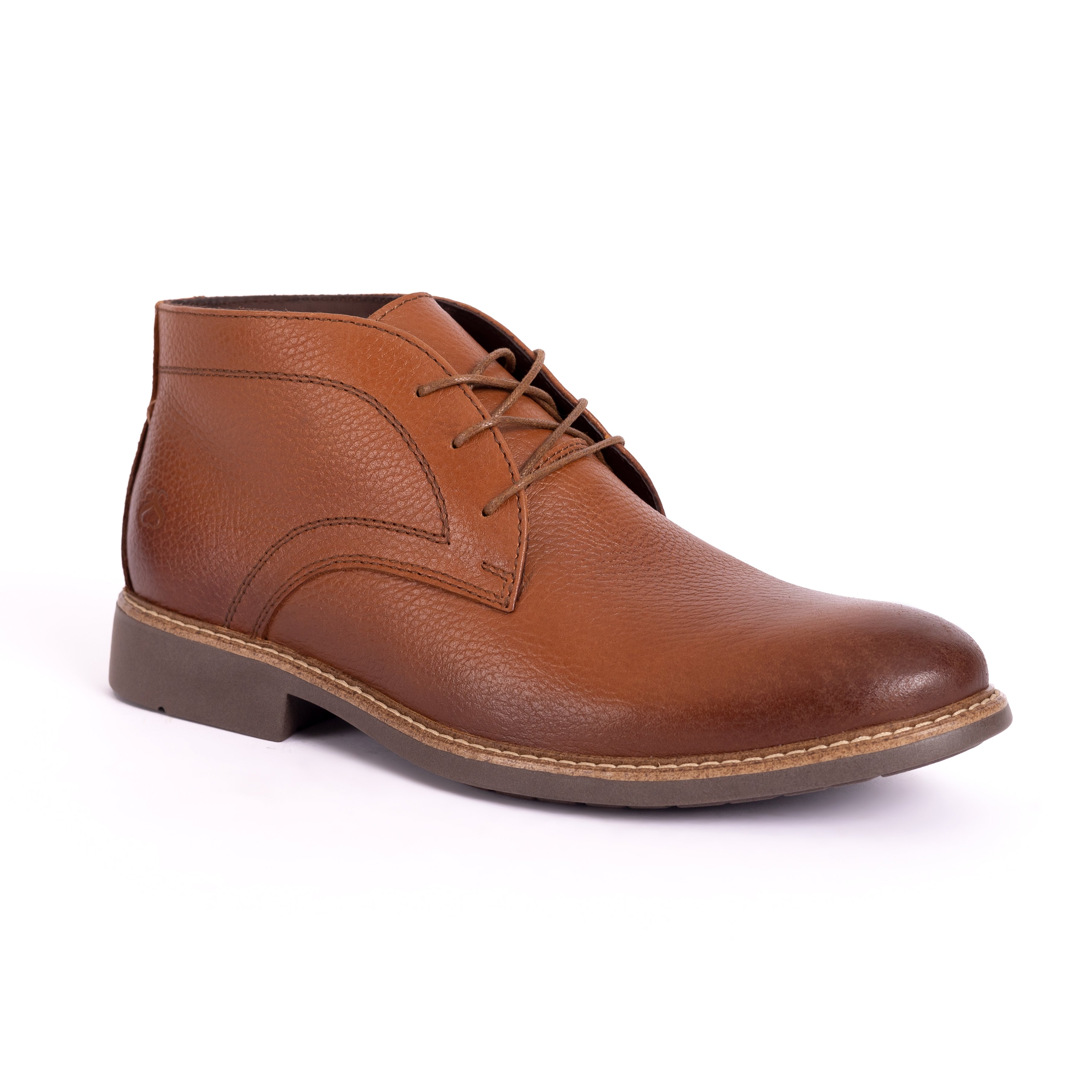 BOTINES HOMBRE CARUSSO CAMEL P2002 HABANO - 2