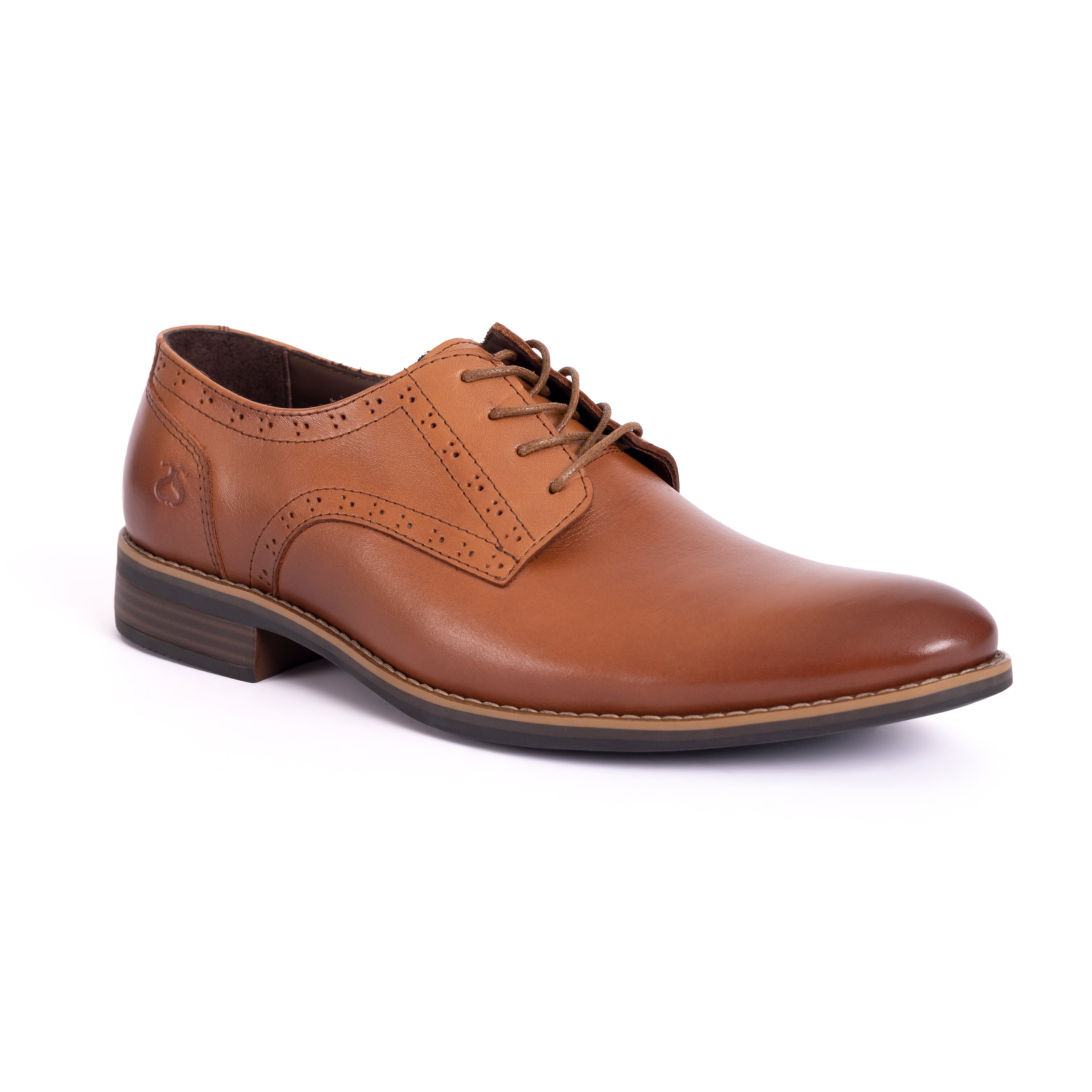 ZAPATOS DE VESTIR HOMBRE CARUSSO CAMEL O2009 HABANO - 2