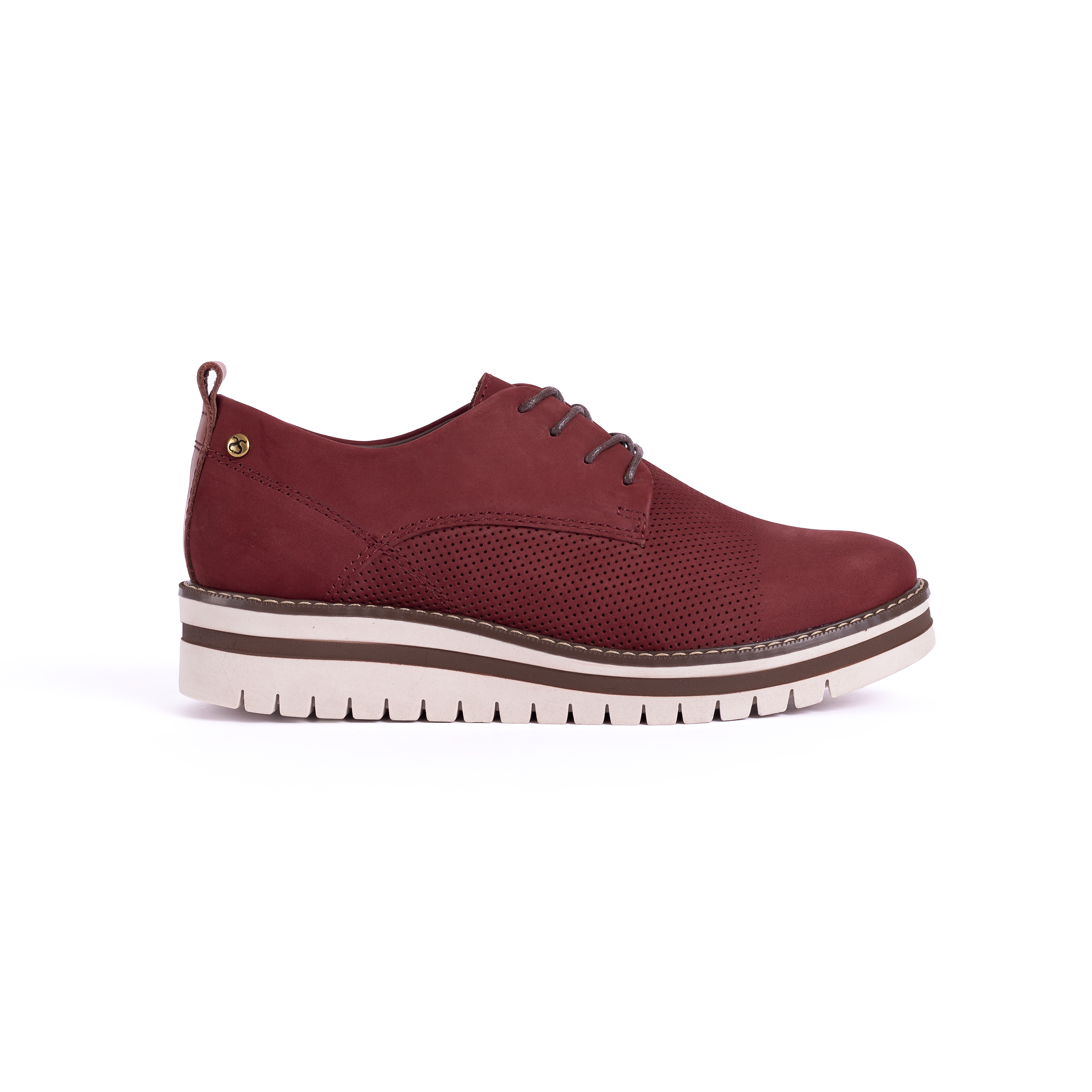 ZAPATOS CASUALES MUJER CARUSSO GUINDA C1005 - 1