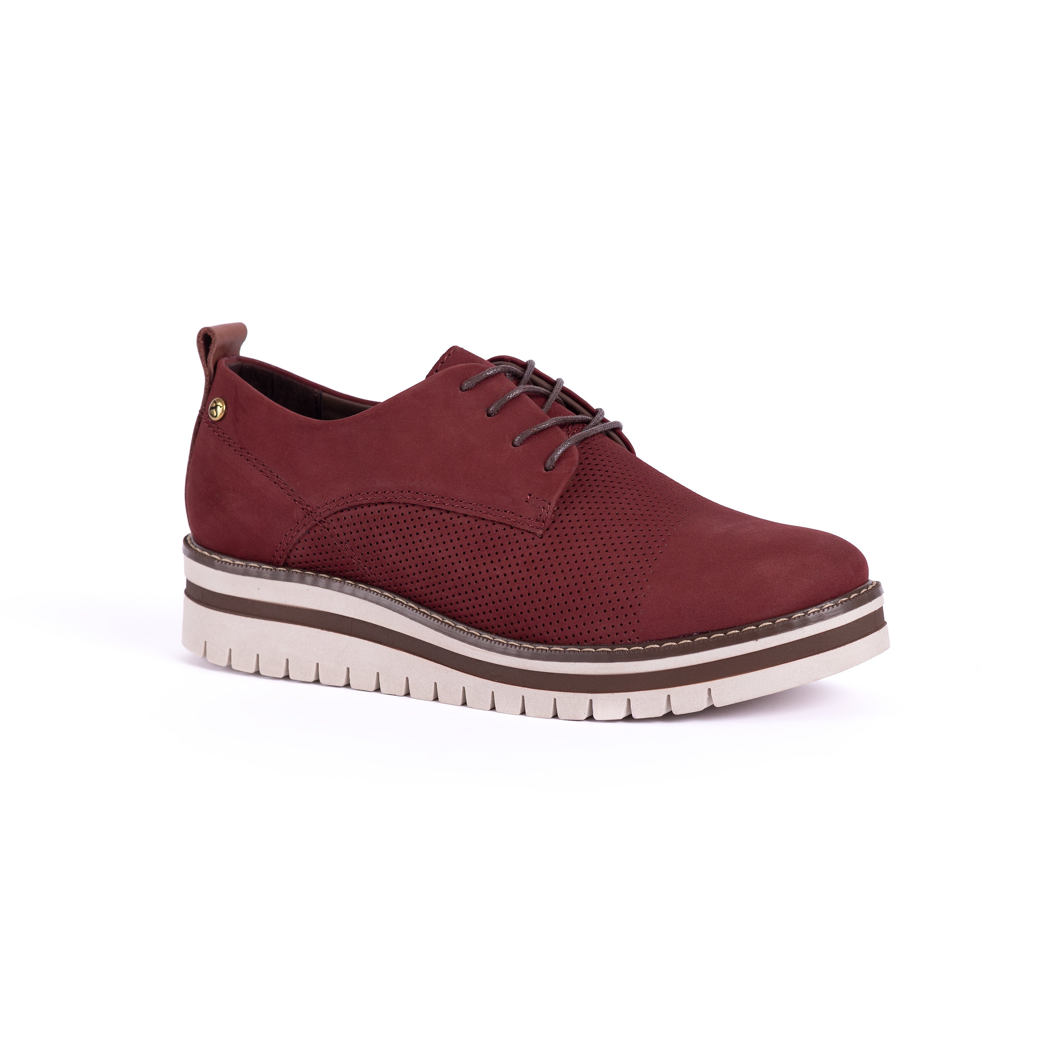 ZAPATOS CASUALES MUJER CARUSSO GUINDA C1005 - 2