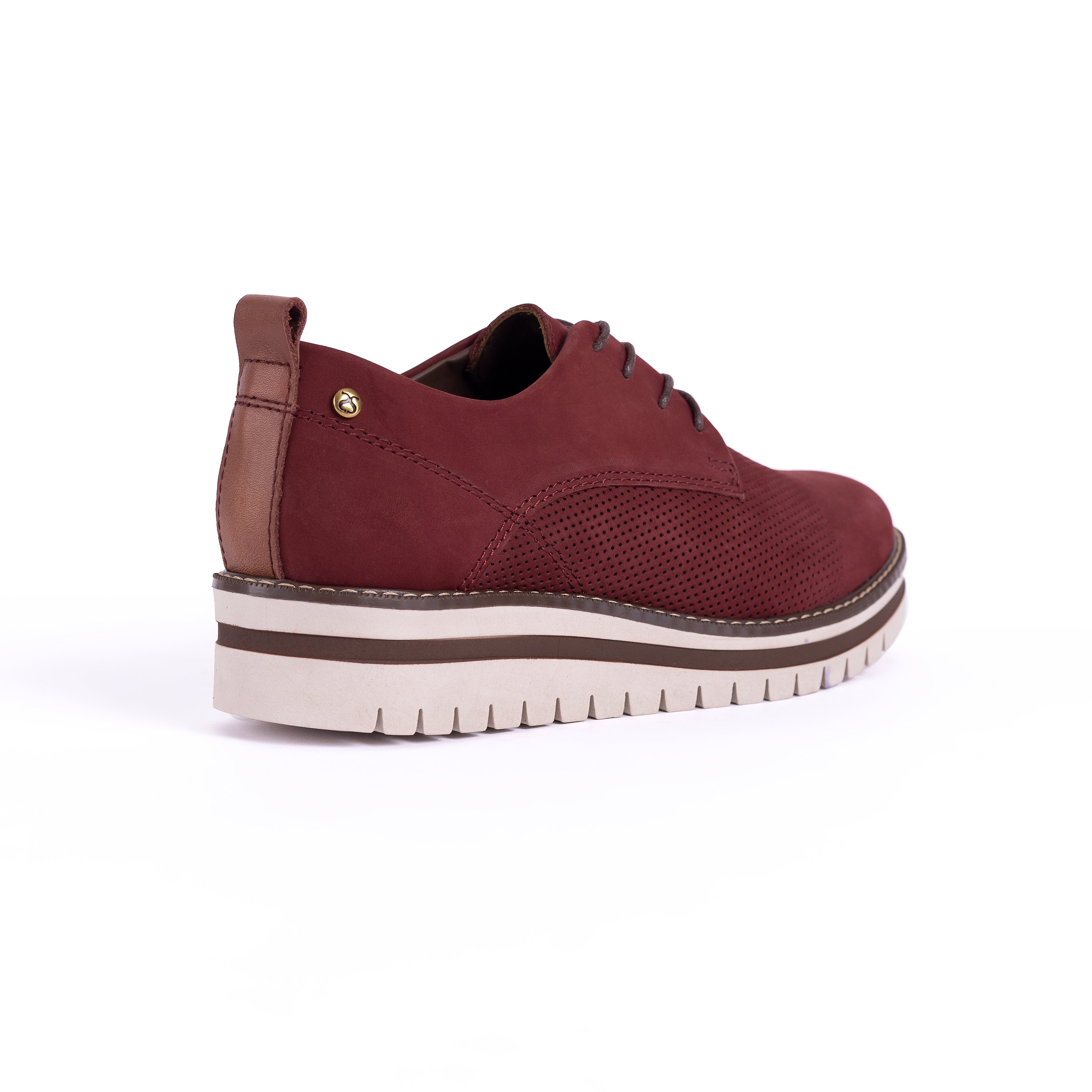 ZAPATOS CASUALES MUJER CARUSSO GUINDA C1005 - 3