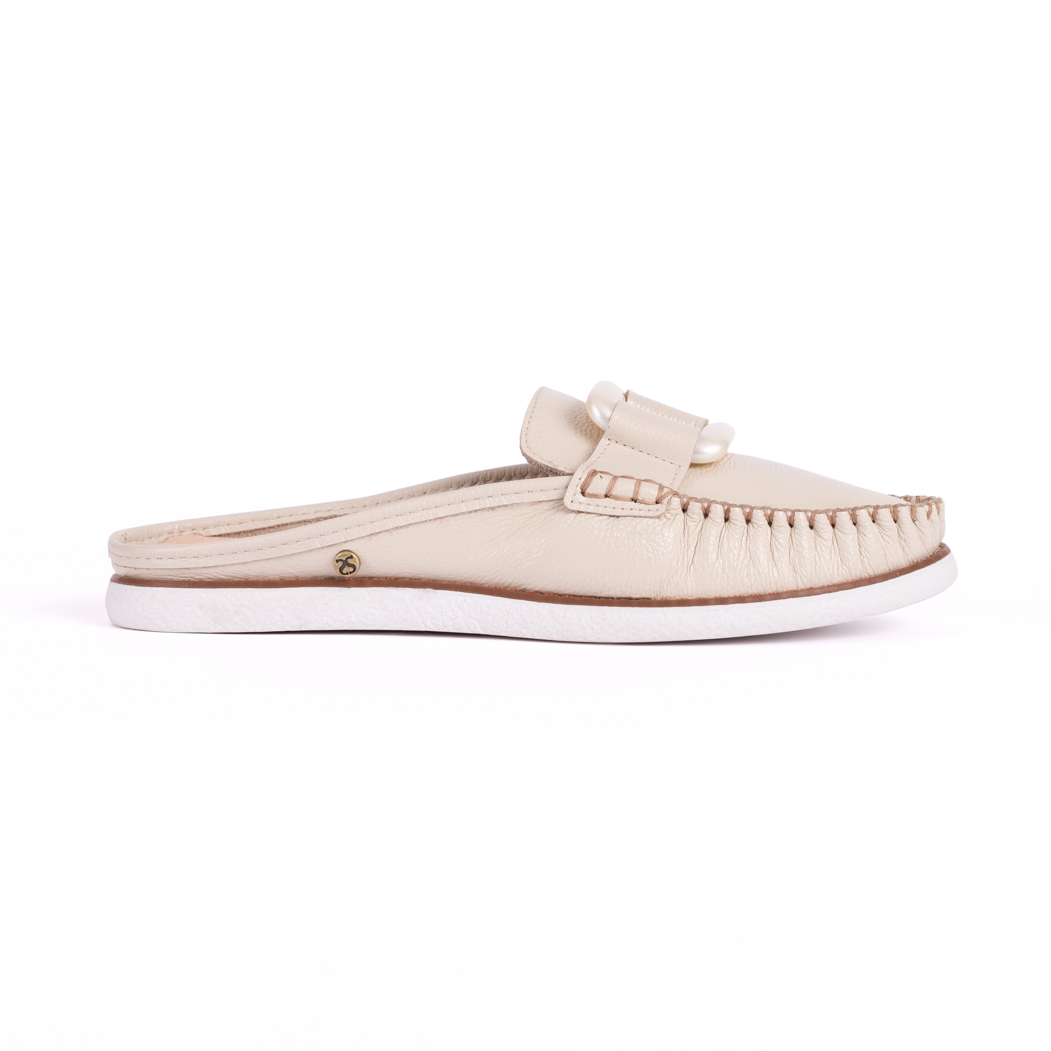 MOCASINES MUJER CARUSSO CUERO PERLA 3035 - 1