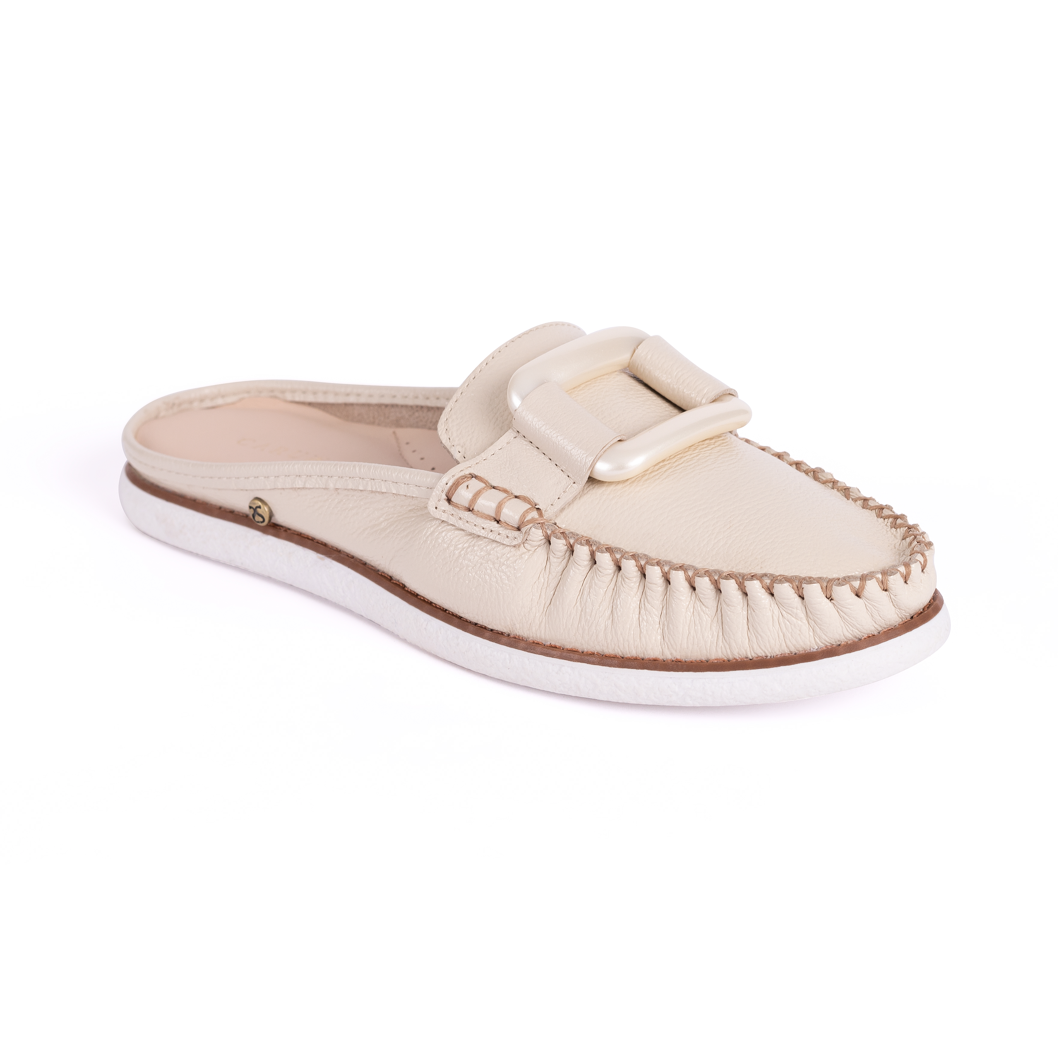 MOCASINES MUJER CARUSSO CUERO PERLA 3035 - 2