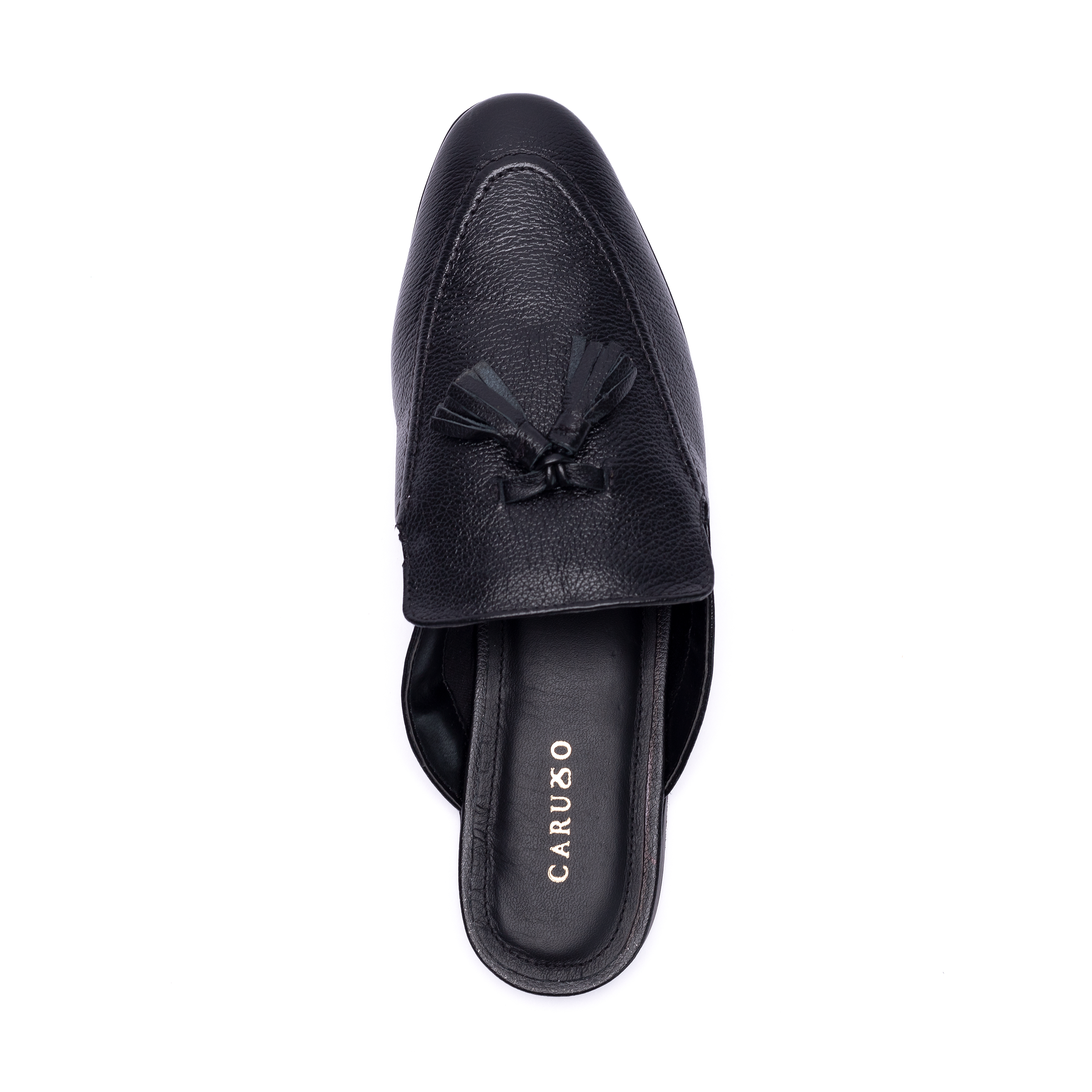 ZAPATOS CASUALES MUJER CARUSSO CUERO NEGRO MULE 7537 - 3