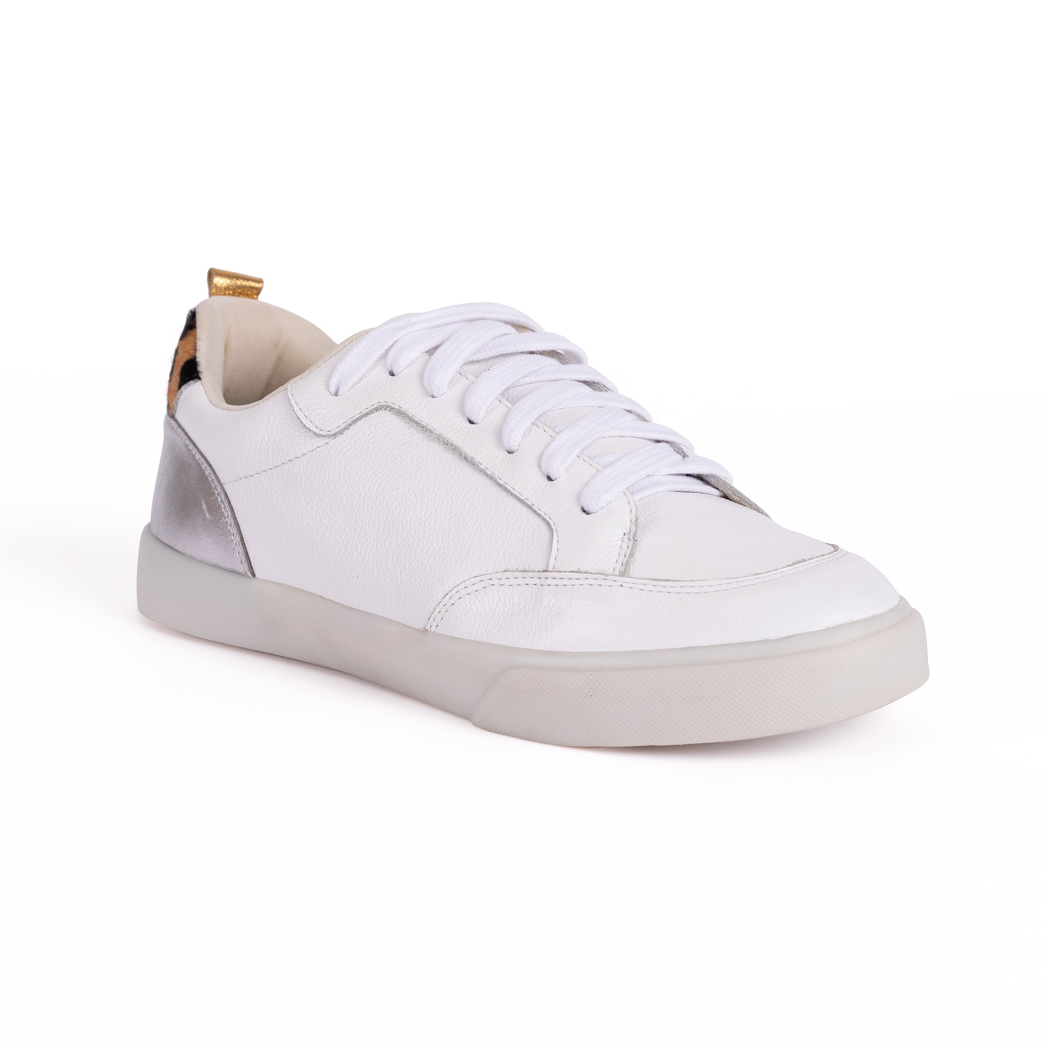 ZAPATILLA MUJER CARUSSO BLANCO URBANO CUERO 7255 - 2