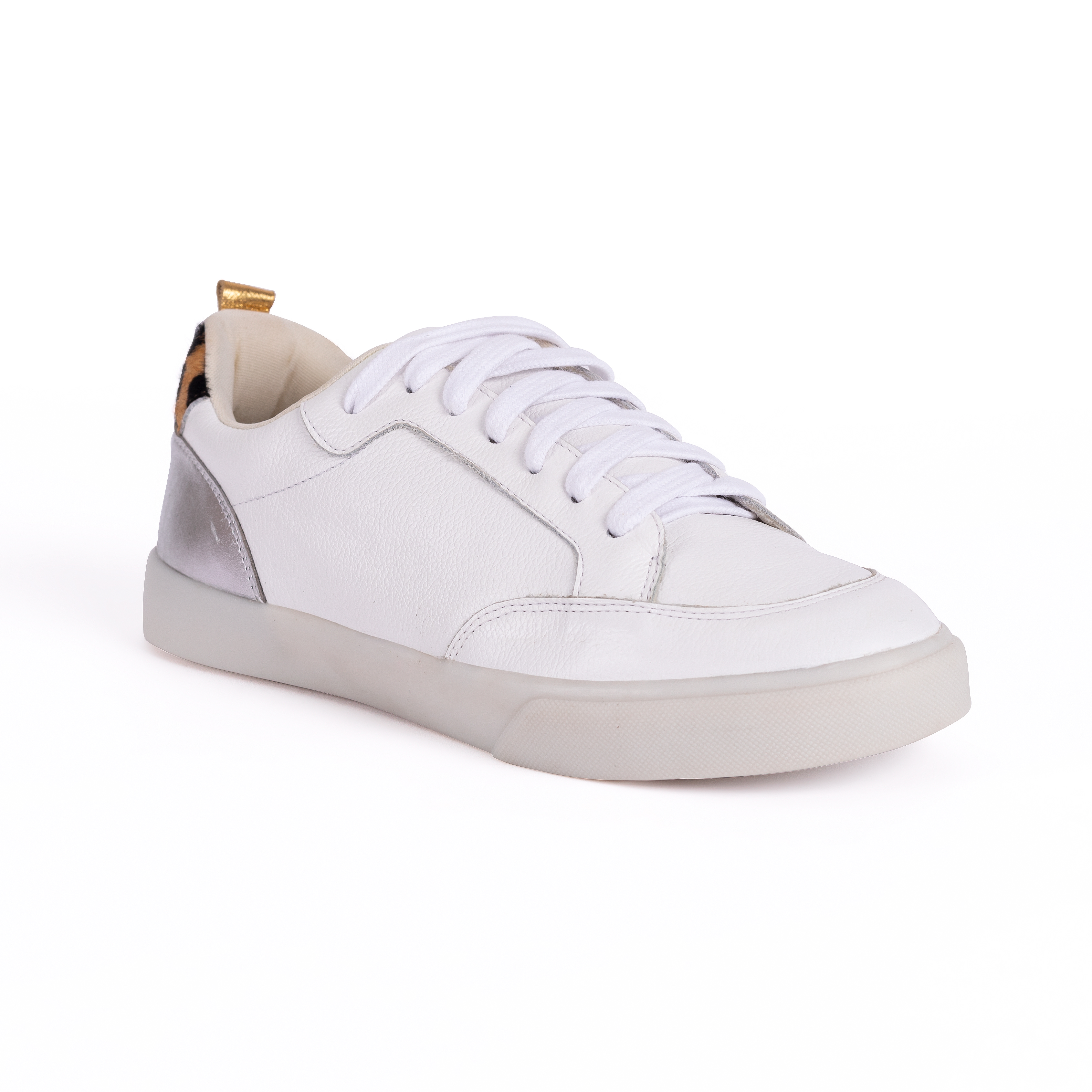 ZAPATILLA MUJER CARUSSO BLANCO URBANO CUERO 7255 - 2