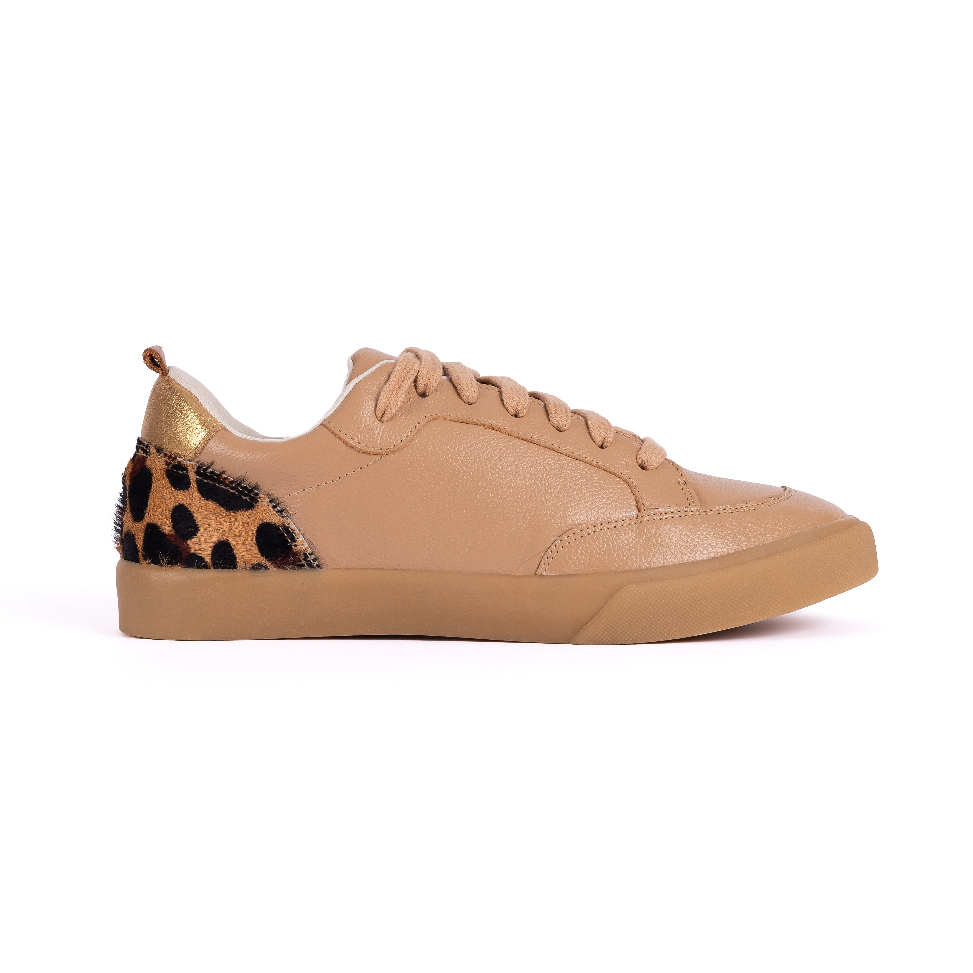 ZAPATILLA MUJER CARUSSO BEIGE URBANO CUERO 7255 NATURAL - 1