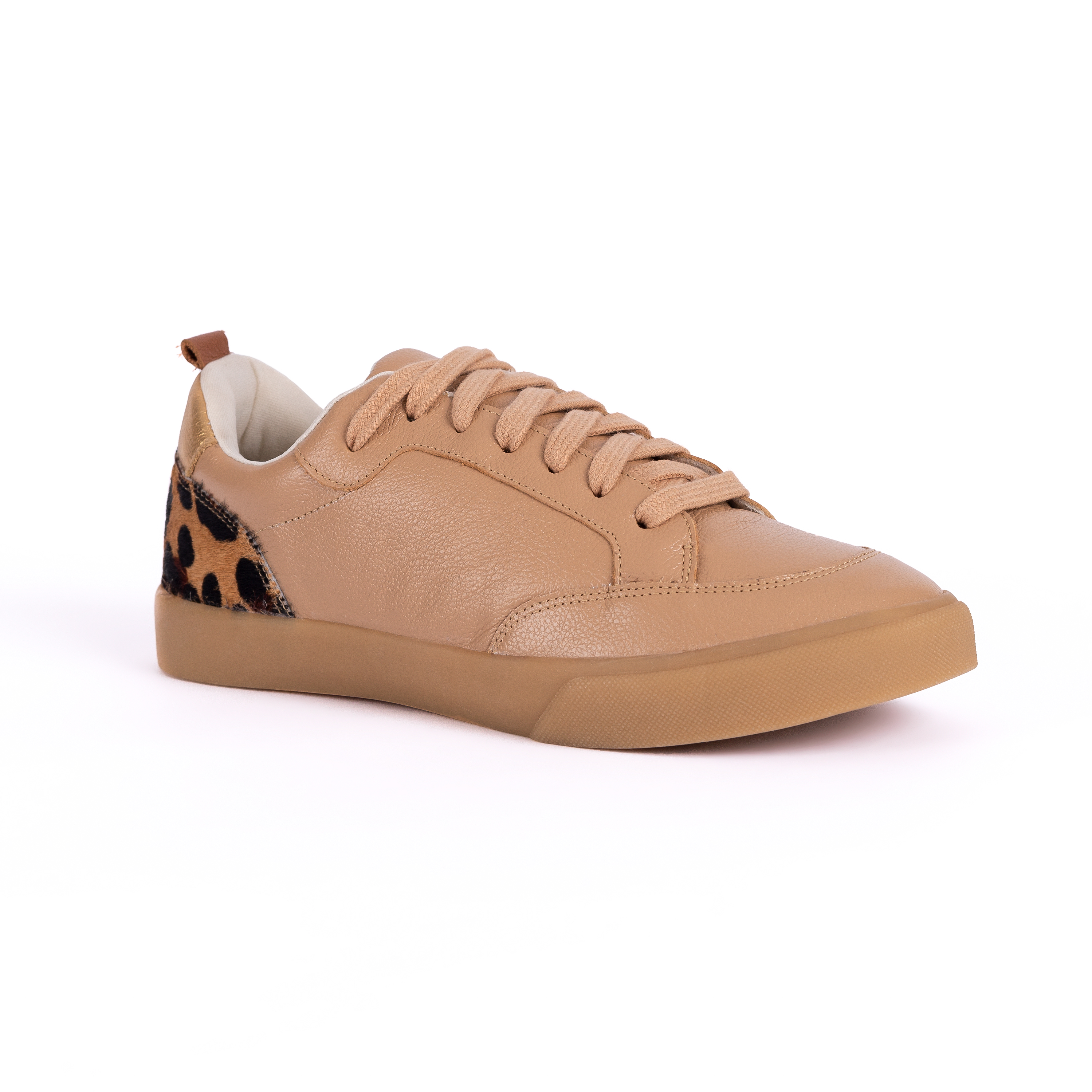 ZAPATILLA MUJER CARUSSO BEIGE URBANO CUERO 7255 NATURAL - 2