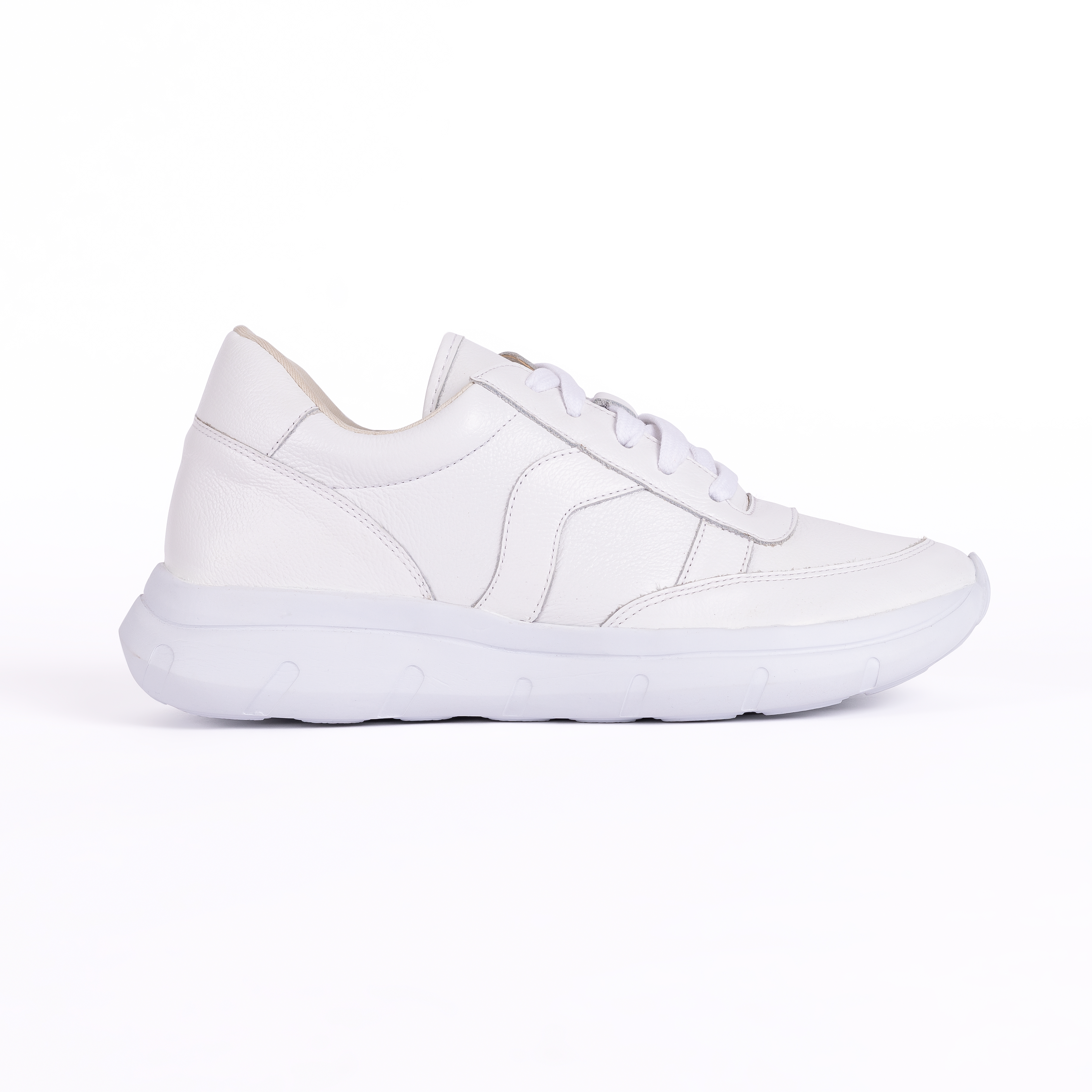 ZAPATILLA MUJER CARUSSO BLANCO URBANO CUERO 7469 - 1
