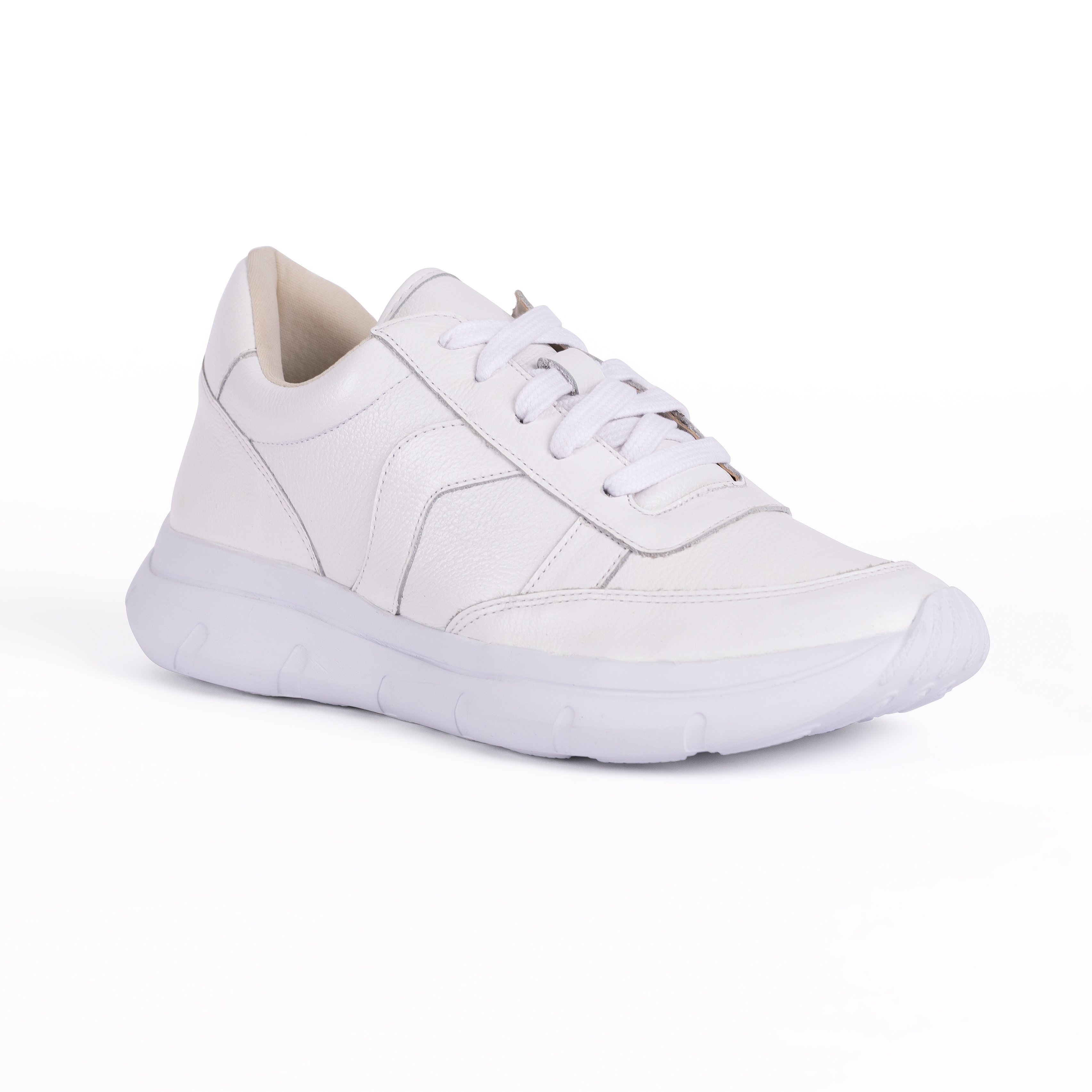 ZAPATILLA MUJER CARUSSO BLANCO URBANO CUERO 7469 - 2