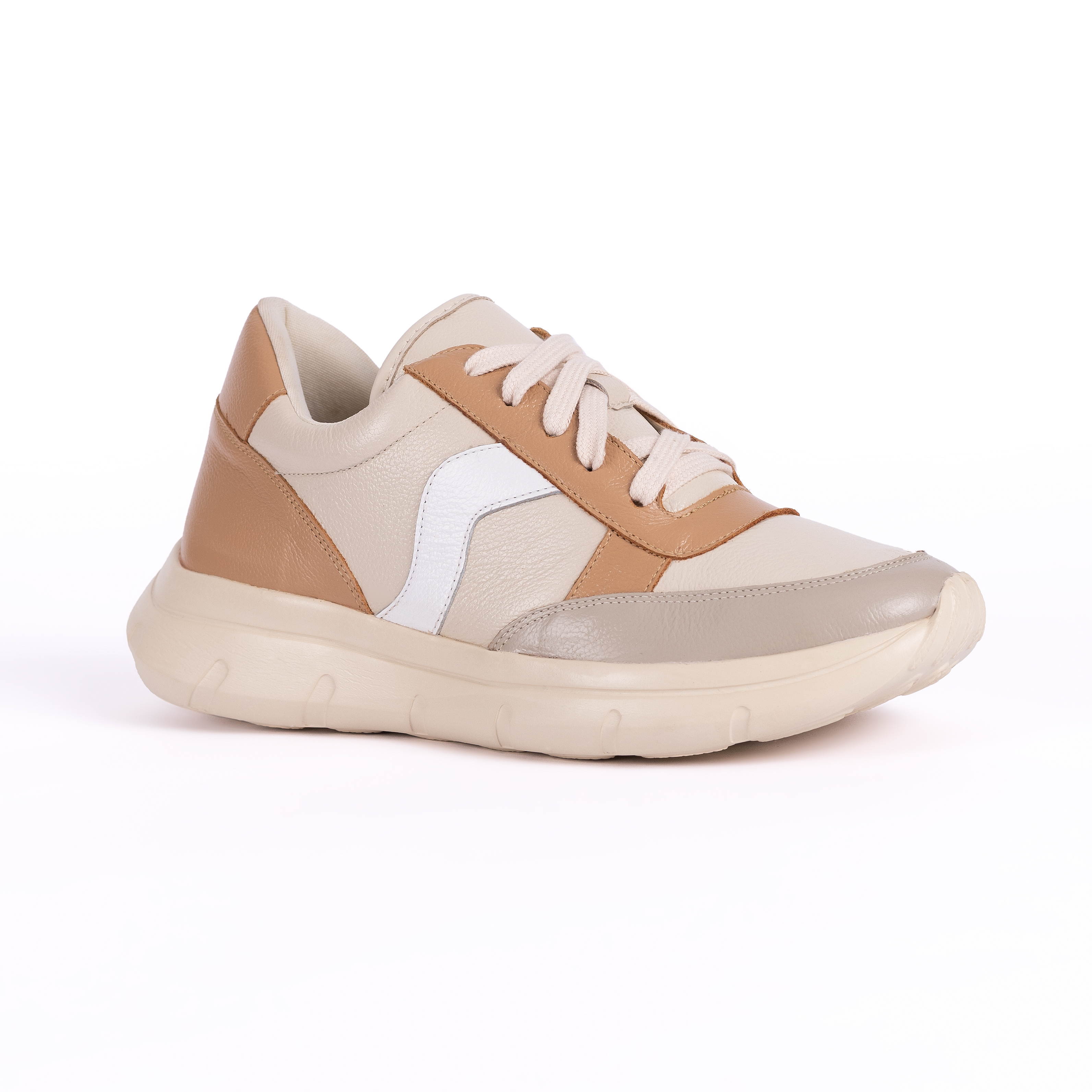 ZAPATILLA MUJER CARUSSO BEIGE URBANO CUERO 7469 NUDE - 2