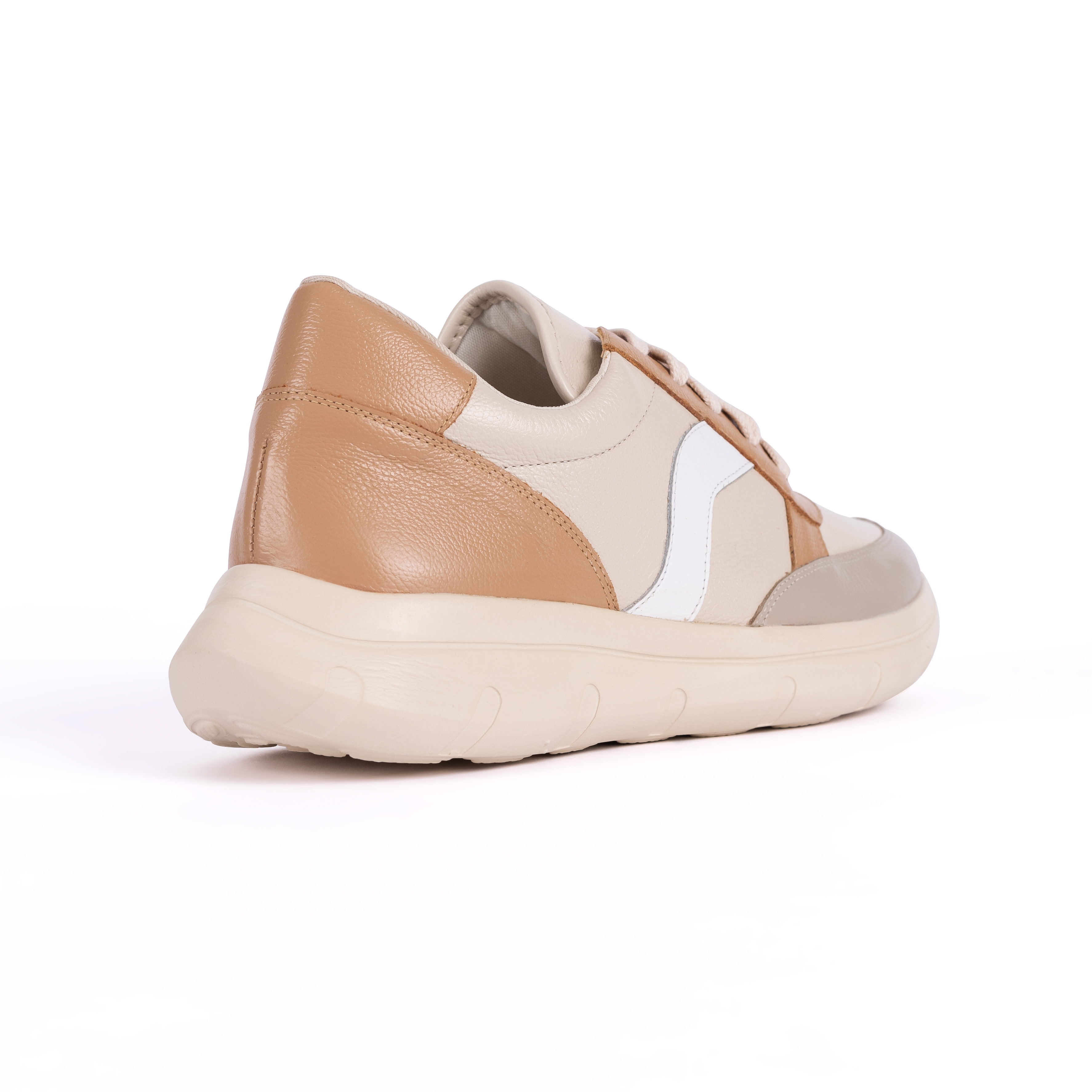 ZAPATILLA MUJER CARUSSO BEIGE URBANO CUERO 7469 NUDE - 3
