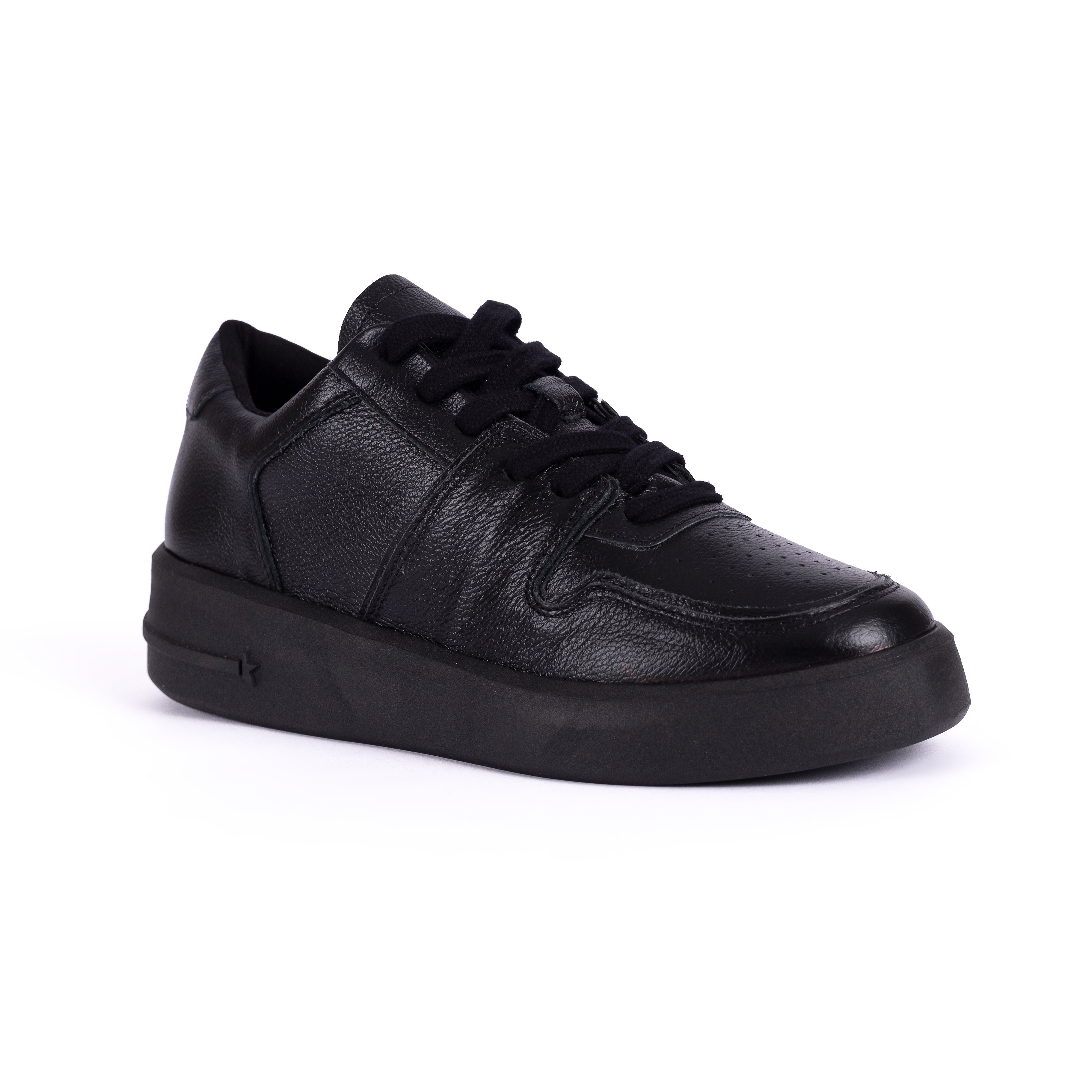 ZAPATILLA MUJER CARUSSO NEGRO URBANO CUERO 7215 - 2