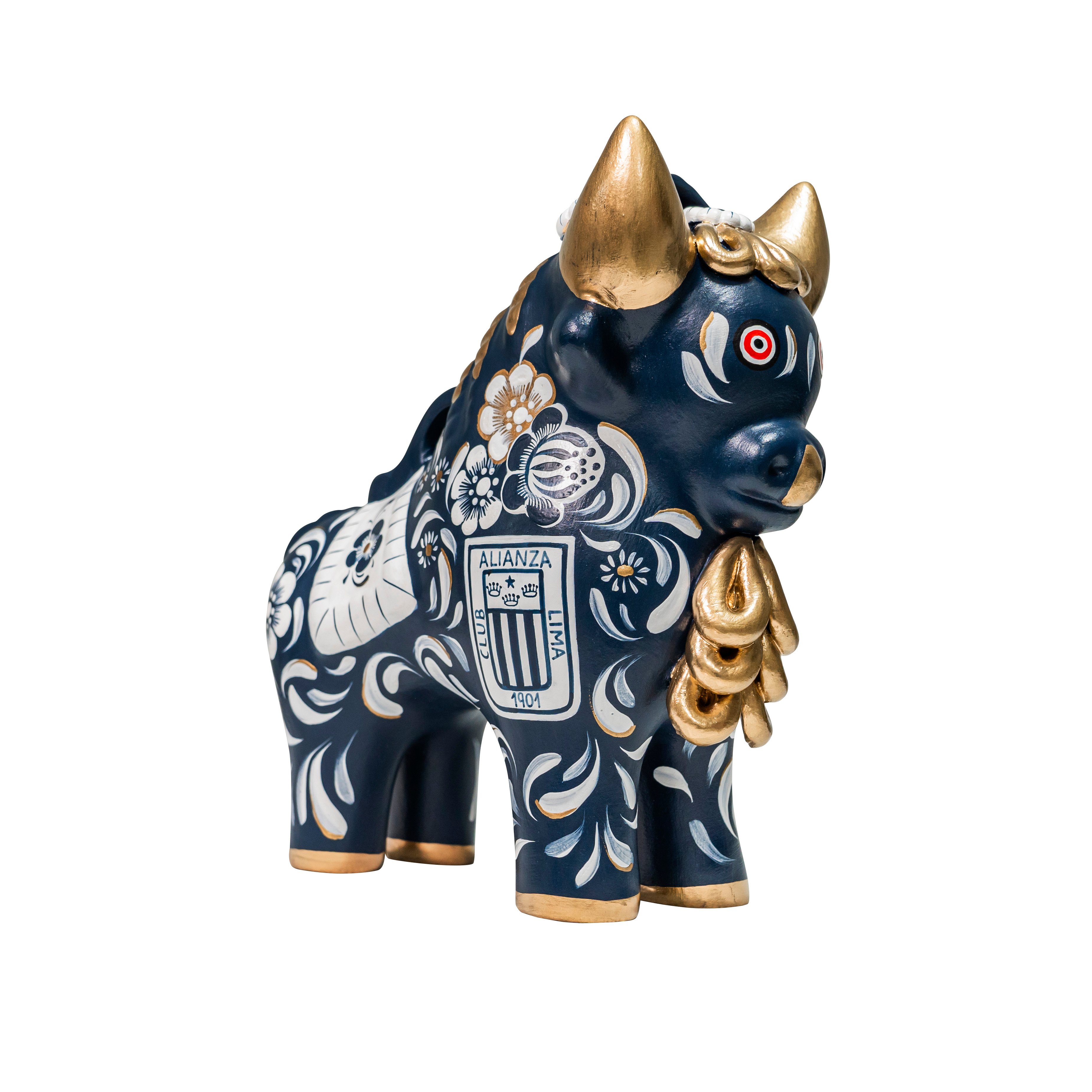 TORITO DE PUCARÁ AZUL - CLUB ALIANZA LIMA 20 CM - 1