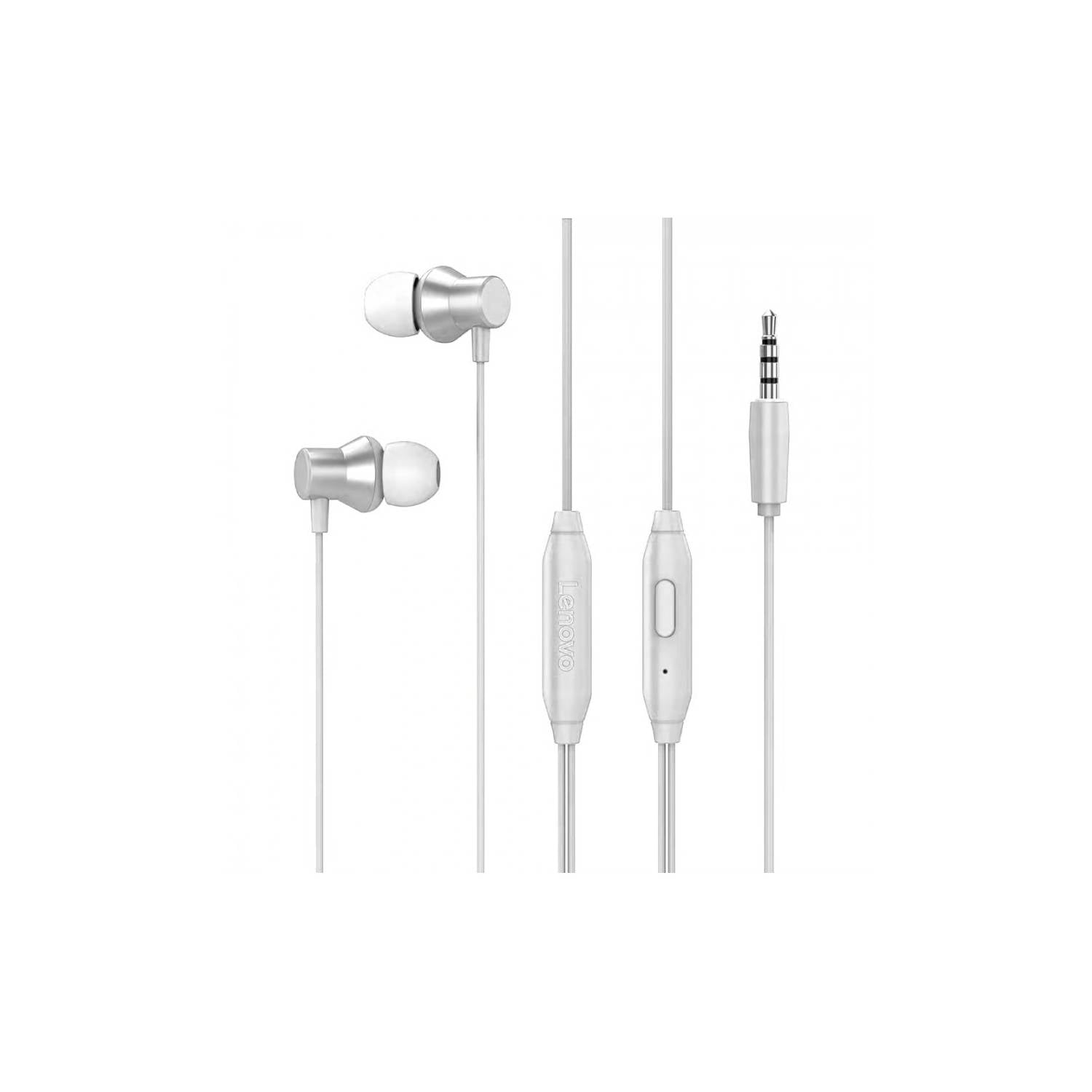 AUDÍFONOS LENOVO IN-EAR HF130WT CON CABLE BLANCO - 1
