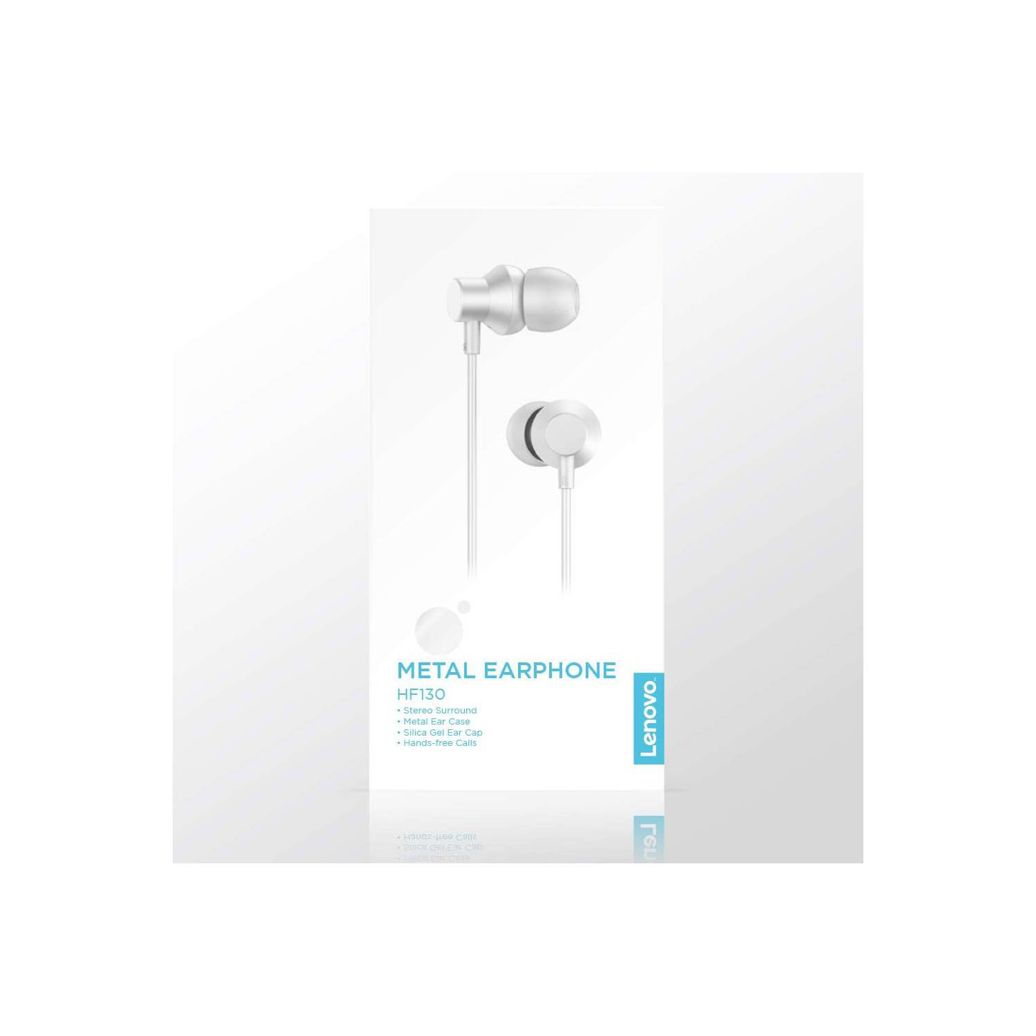 AUDÍFONOS LENOVO IN-EAR HF130WT CON CABLE BLANCO - 4