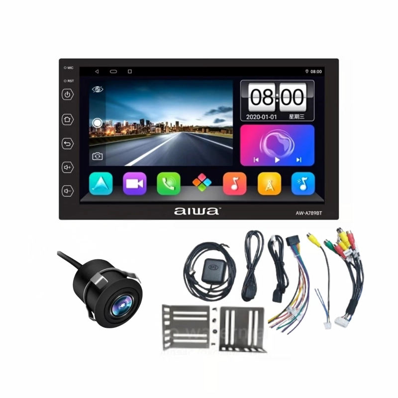 AUTORADIO AIWA AW-A789BT ANDROID 2 DIN SLIM HD 7' HD 4GB RAM + 64GB AUTO - 1