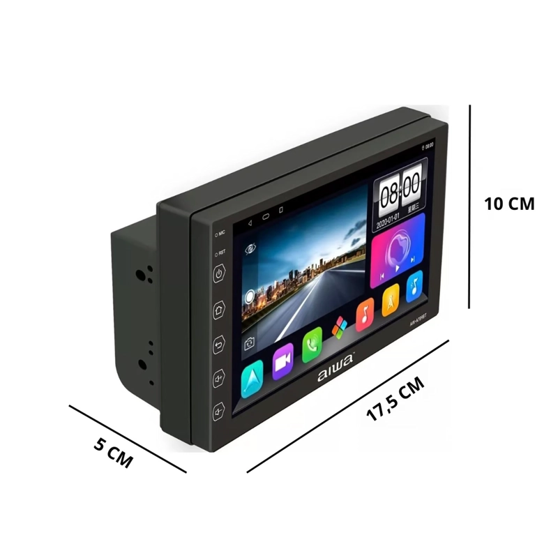 AUTORADIO AIWA AW-A789BT ANDROID 2 DIN SLIM HD 7' HD 4GB RAM + 64GB AUTO - 2