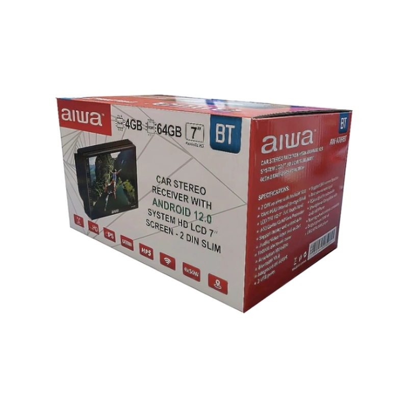AUTORADIO AIWA AW-A789BT ANDROID 2 DIN SLIM HD 7' HD 4GB RAM + 64GB AUTO - 6