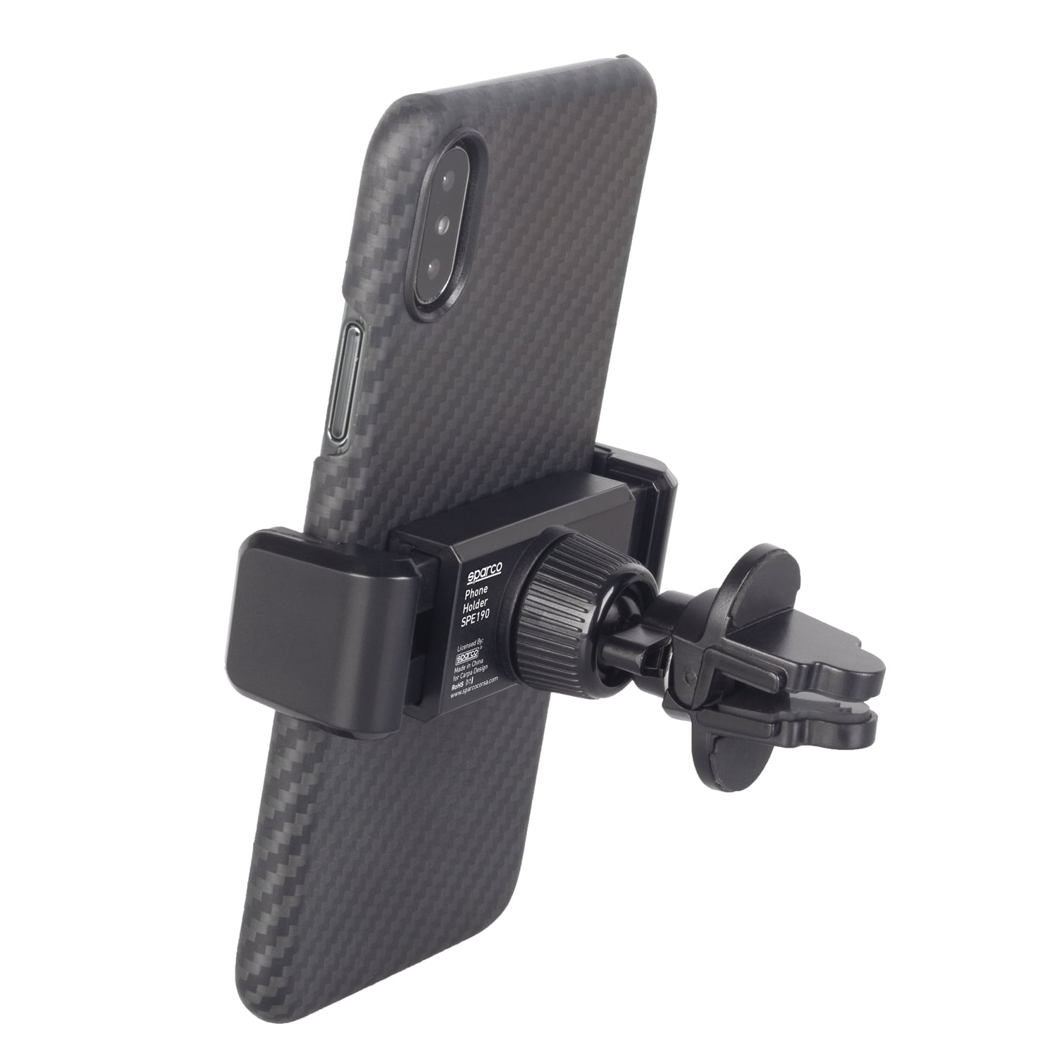 SOPORTE DE CELULAR SPARCO PARA AUTO ANGOSTO TIPO CLIP SPE19_CB - 2