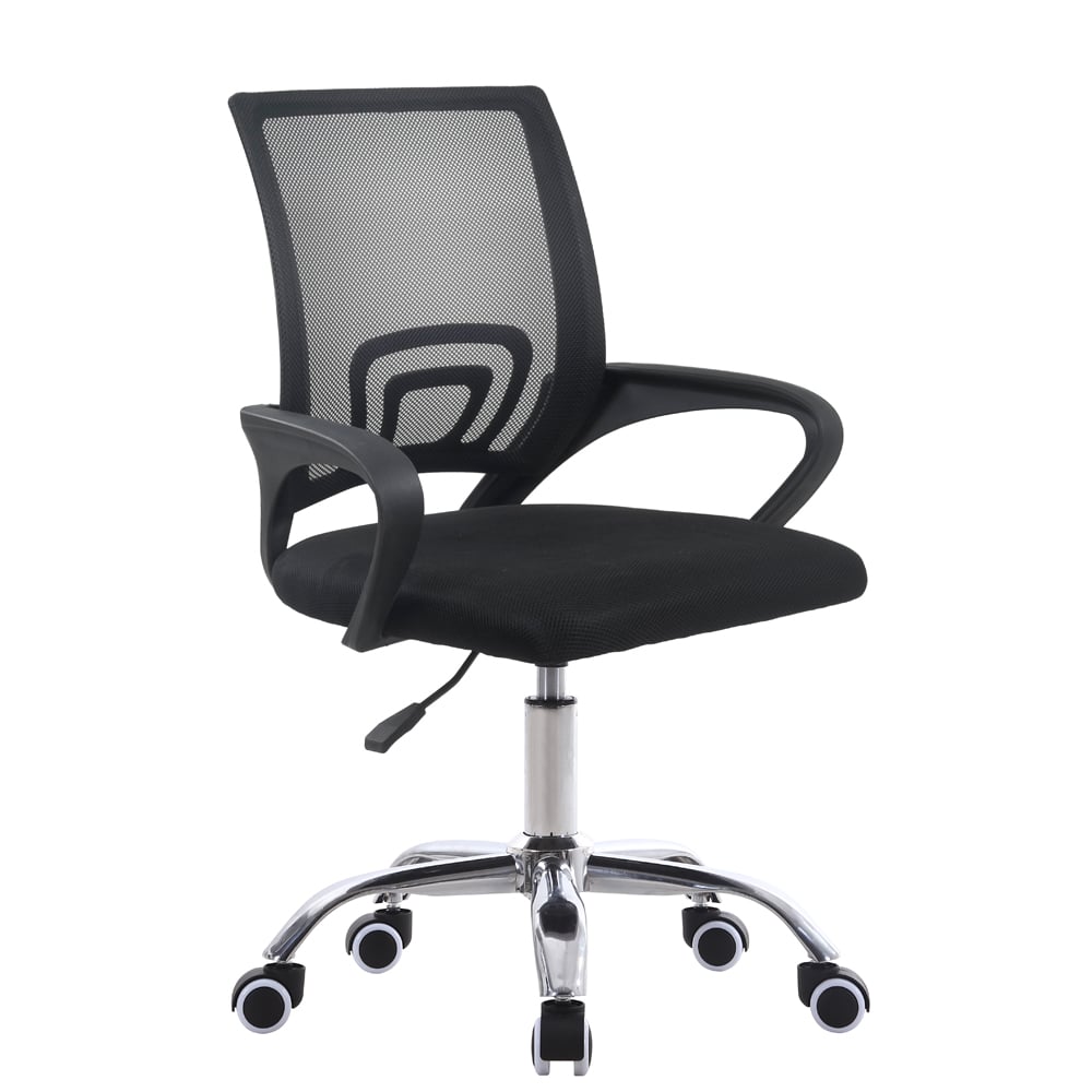 SILLA ERGONÓMICA PARA OFICINA DC-103 CON RUEDAS NEGRO - 1