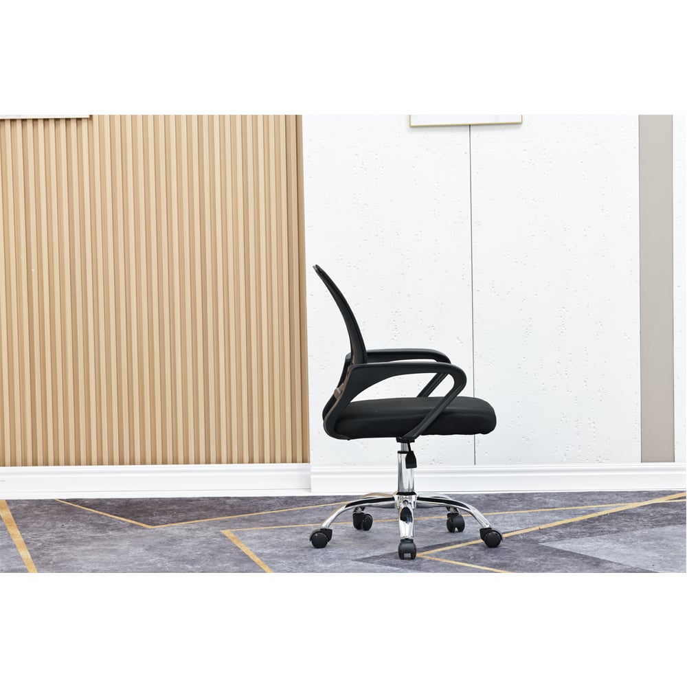 SILLA ERGONÓMICA PARA OFICINA DC-103 CON RUEDAS NEGRO - 5
