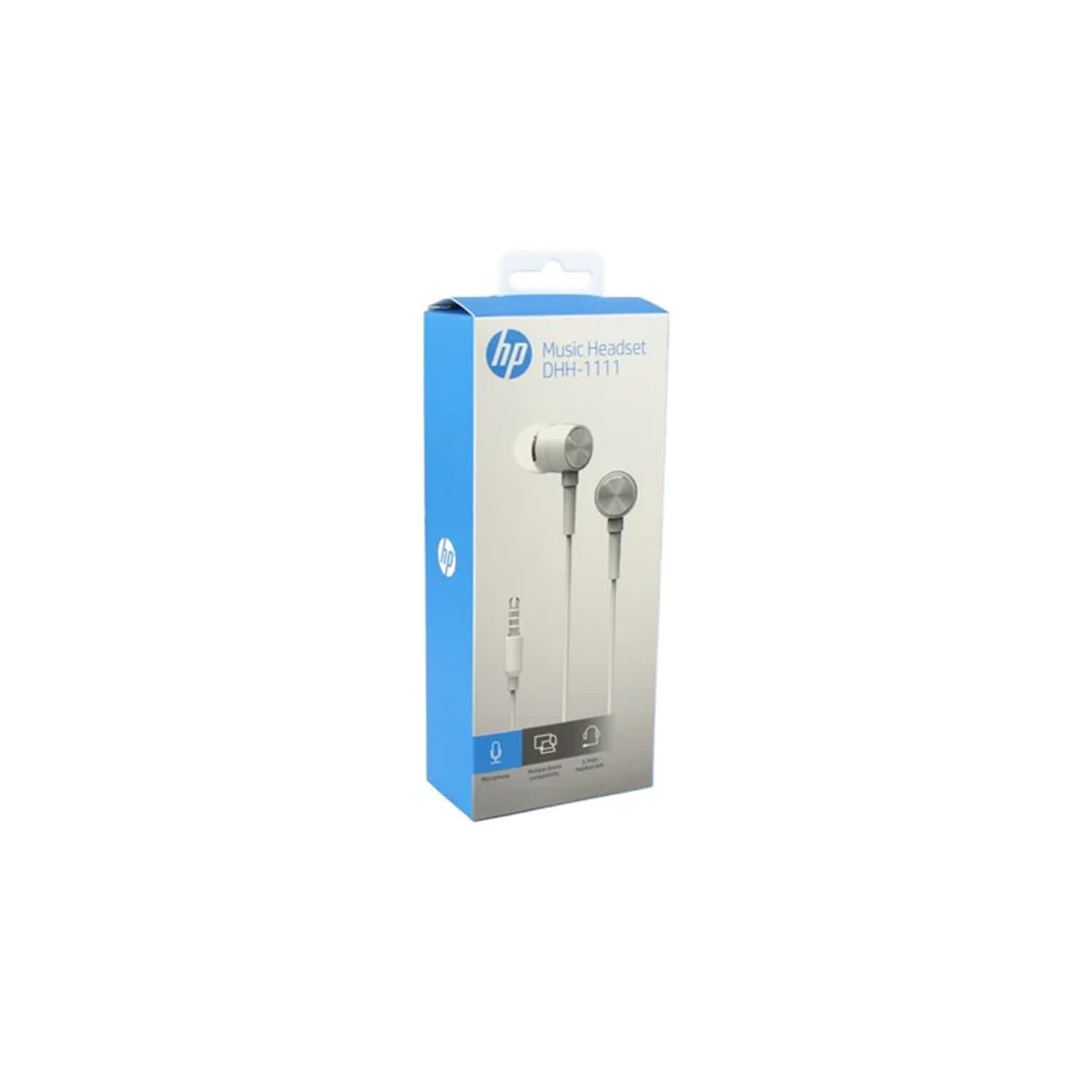 AUDÍFONOS HP IN-EAR DHH-1111-WT INTR CON CABLE DHH-1111WT BLANCO - 3