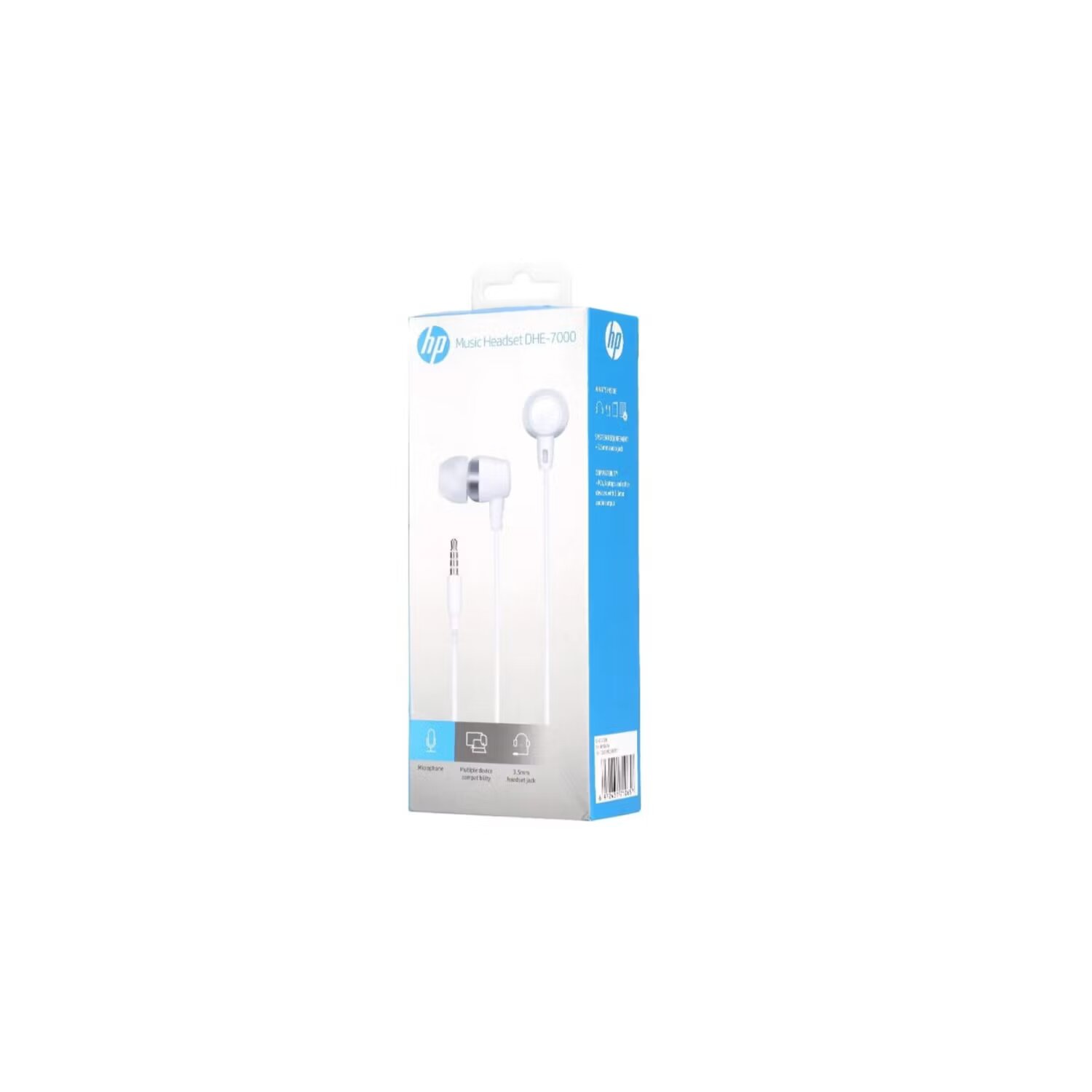 AUDÍFONOS HP IN-EAR DHE-7000WT INTR CON CABLE BLANCO - 5