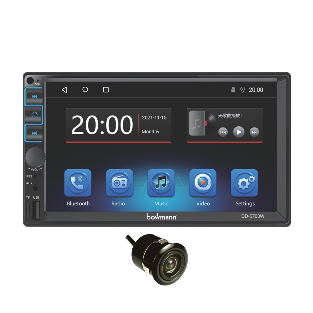 AUTORADIO BOWMANN  ANDROID AUTO Y CARPLAY INALAMBRICOS MIRRORLINK 7' HD DD-5700W - 1