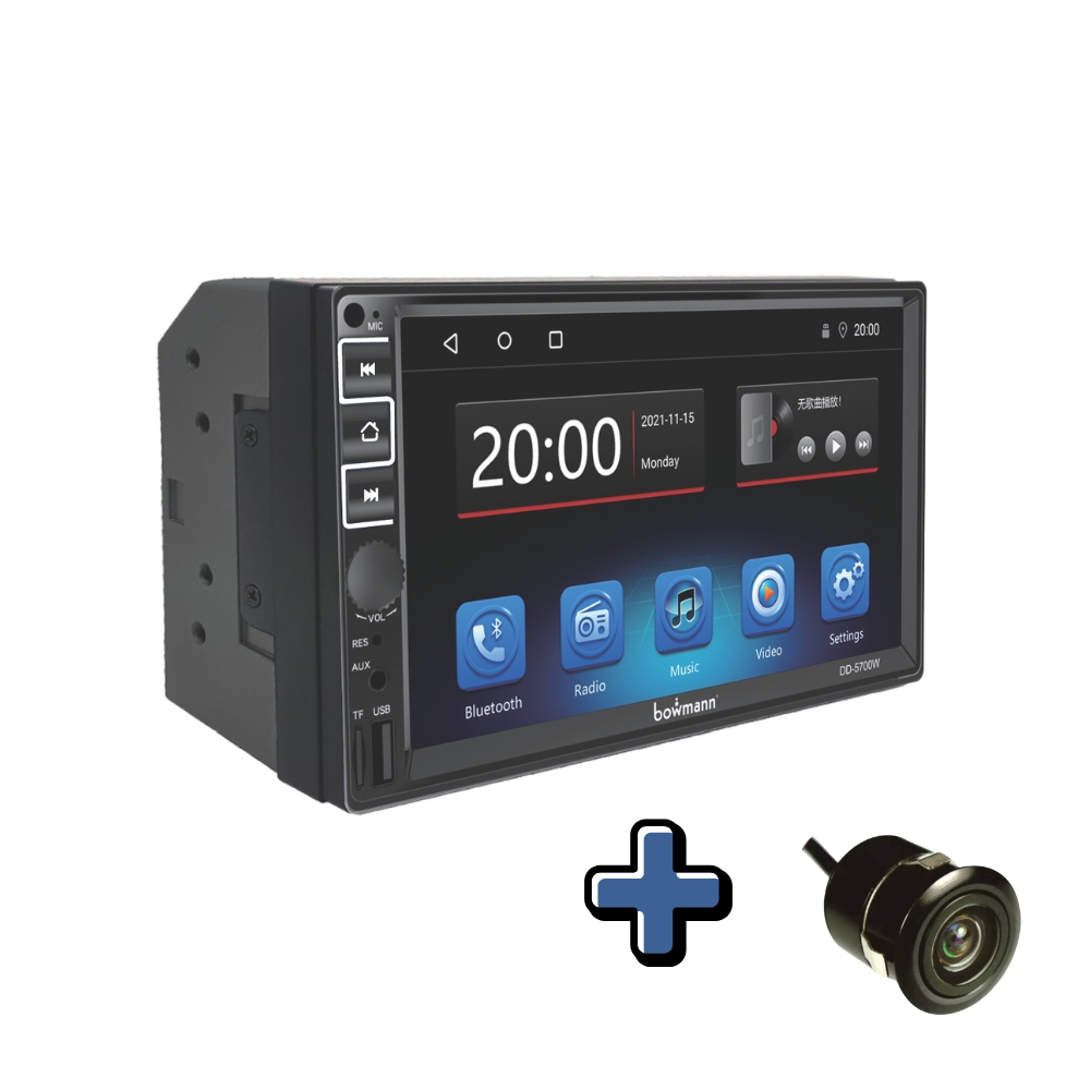 AUTORADIO BOWMANN  ANDROID AUTO Y CARPLAY INALAMBRICOS MIRRORLINK 7' HD DD-5700W - 2