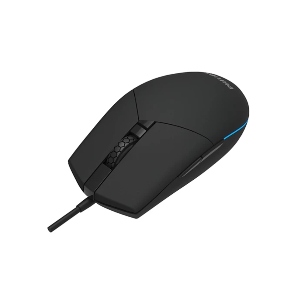 MOUSE GAMER PHILIPS RGB 6 BOTONES 800–6400 DPI USB NEGRO MOMENTUM 3000 SPK9304B/85 - 2