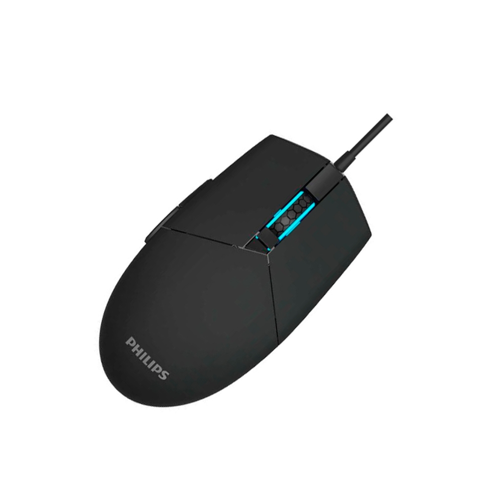 MOUSE GAMER PHILIPS RGB 6 BOTONES 800–6400 DPI USB NEGRO MOMENTUM 3000 SPK9304B/85 - 3