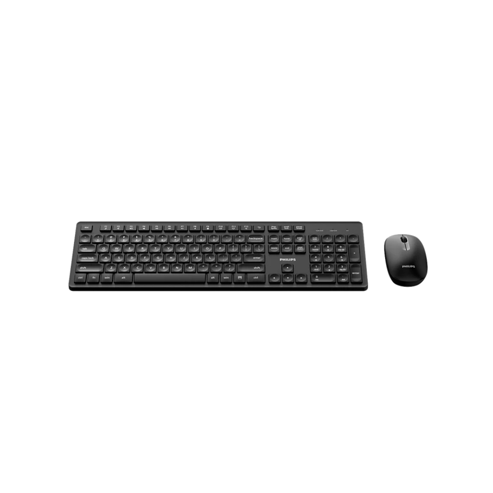 COMBO TECLADO Y MOUSE INALAMBRICO PHILIPS 2.4 GHZ DISEÑO SILENCIOSO COLOR NEGRO SPT6318B/85 - 2
