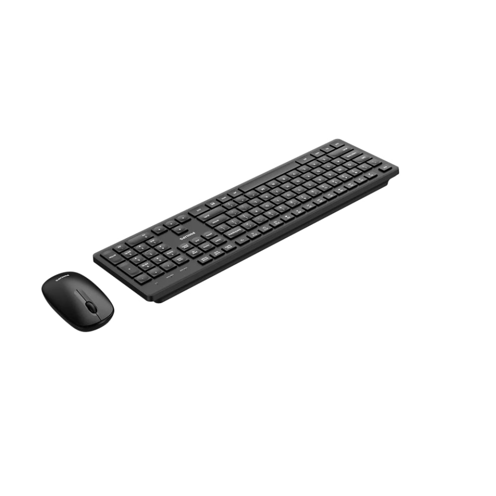 COMBO TECLADO Y MOUSE INALAMBRICO PHILIPS 2.4 GHZ DISEÑO SILENCIOSO COLOR NEGRO SPT6318B/85 - 4