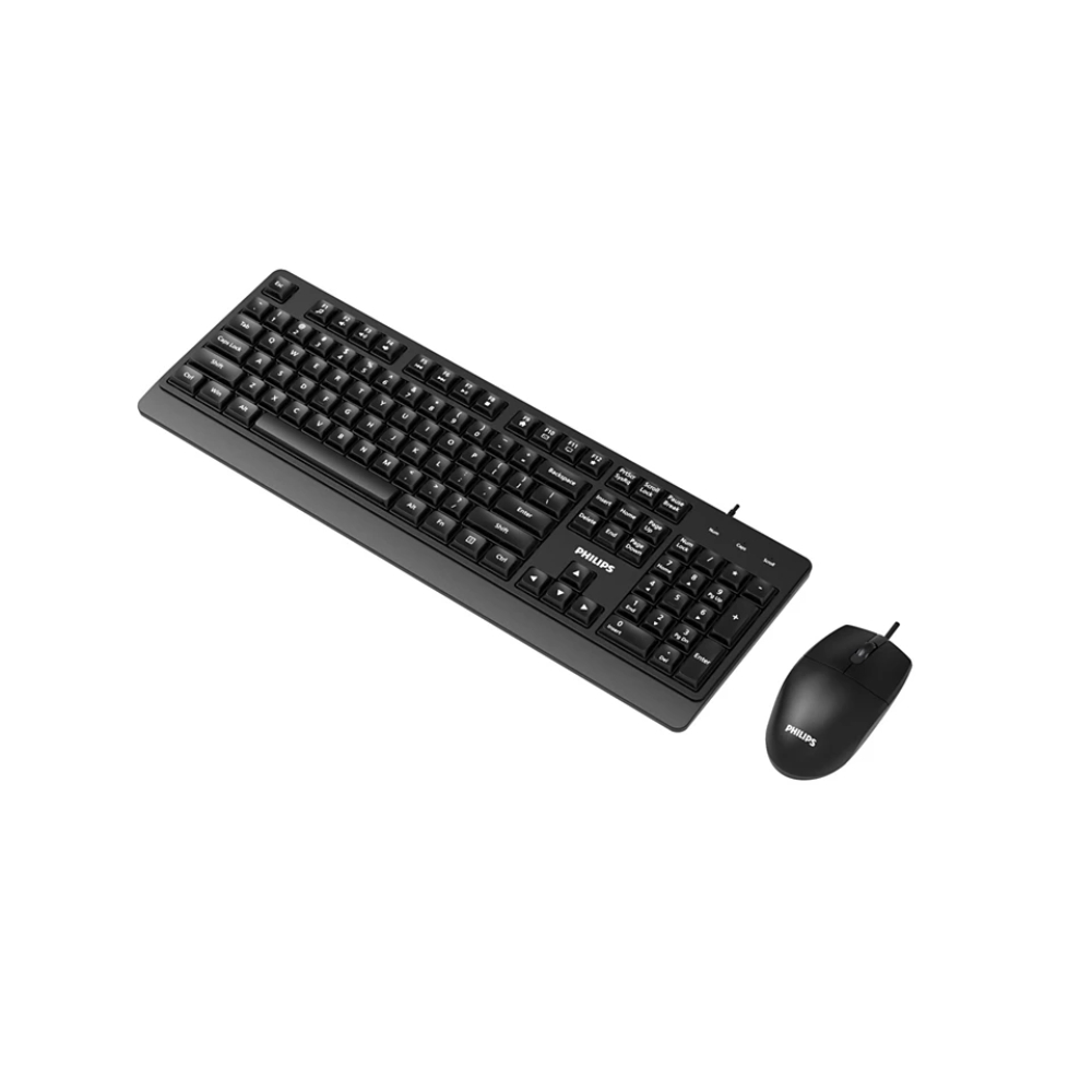 COMBO TECLADO Y MOUSE PHILIPS CON TECLAS MULTIMEDIA Y SENSOR OPTICO COLOR NEGRO SPT6247B85 - 2