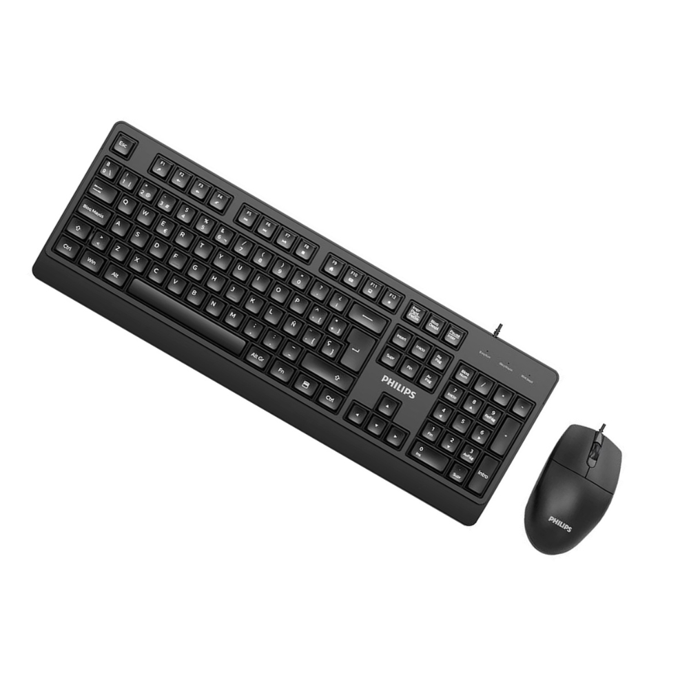 COMBO TECLADO Y MOUSE PHILIPS CON TECLAS MULTIMEDIA Y SENSOR OPTICO COLOR NEGRO SPT6247B85 - 4