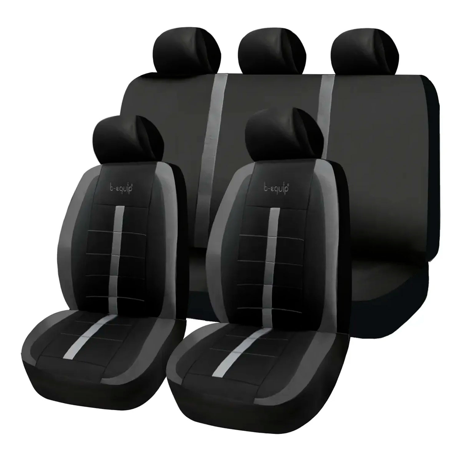 SET DE FUNDAS CUBRE ASIENTOS PARA AUTO PROTECTOR COMPLETO B-EQUIP BEQ-1432 - 1
