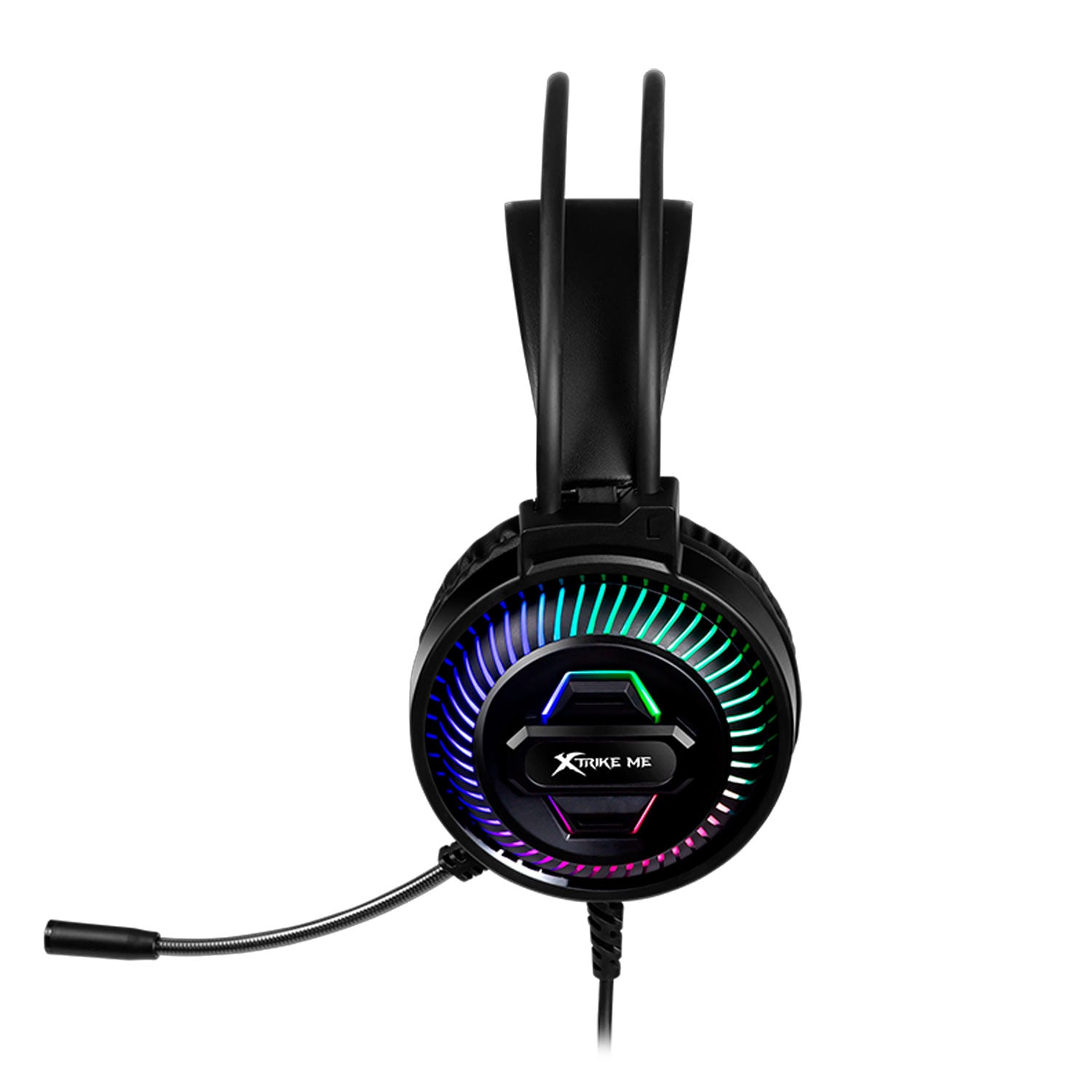 AUDÍFONOS GAMER XTRIKE ME GH-510S RGB ESTÉREO 3.5 MM NEGRO - 3